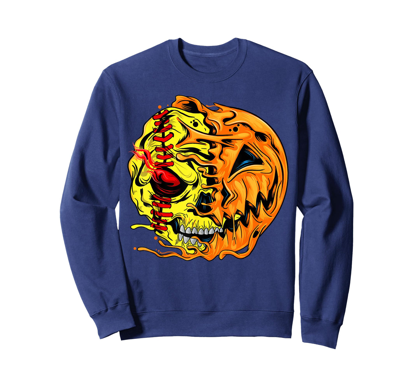 Softball Player Halloween Pumpkin Skeleton, Skull Kids Girls T-Shirt