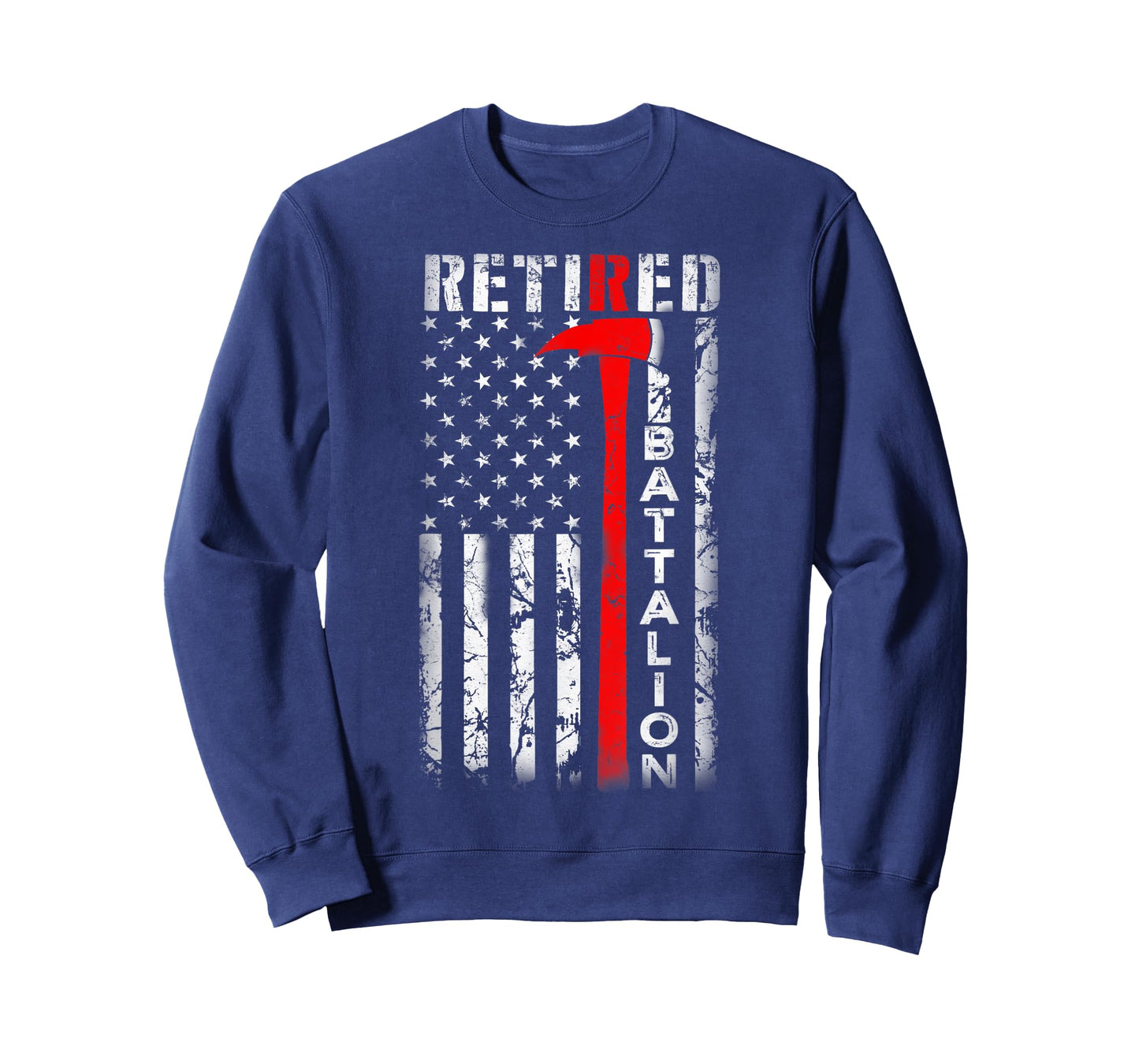 Retired Firefighter Battalion Chief American flag Retirement T-Shirt