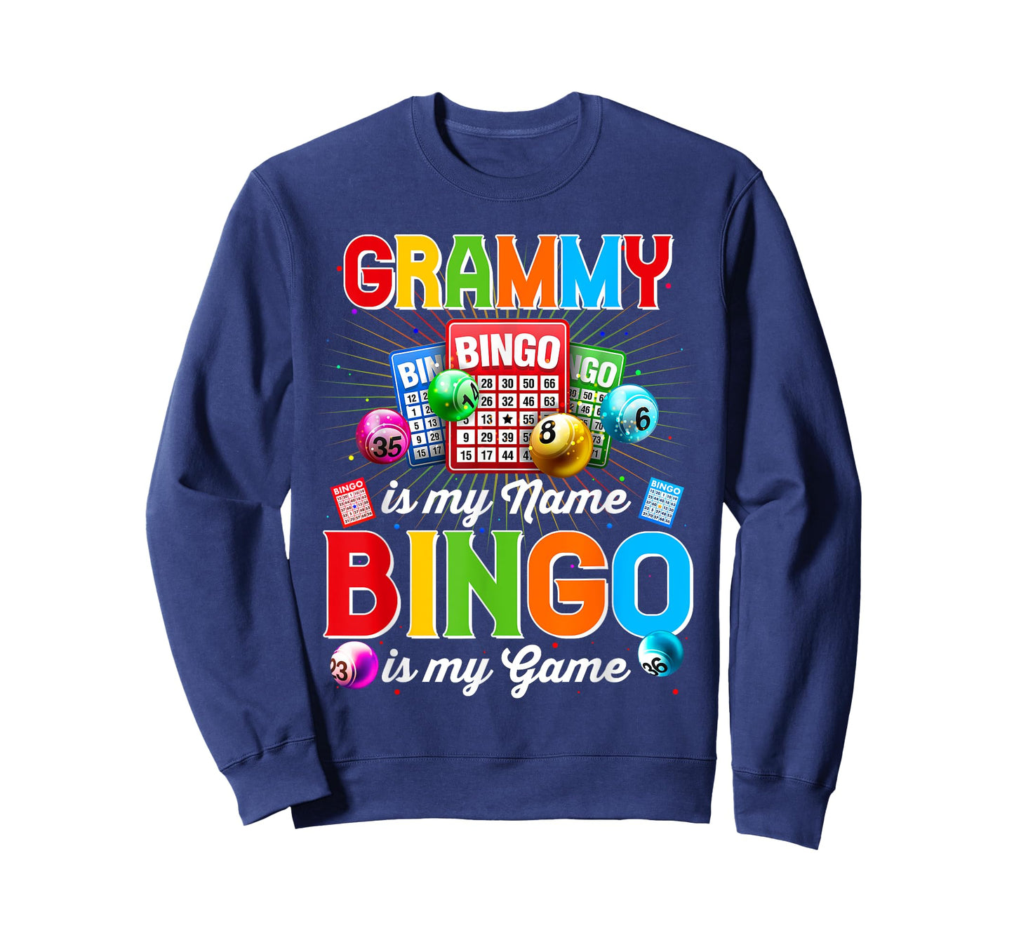 Bingo Funny Grammy Is My Name Bingo Is My Game Xmas T-Shirt