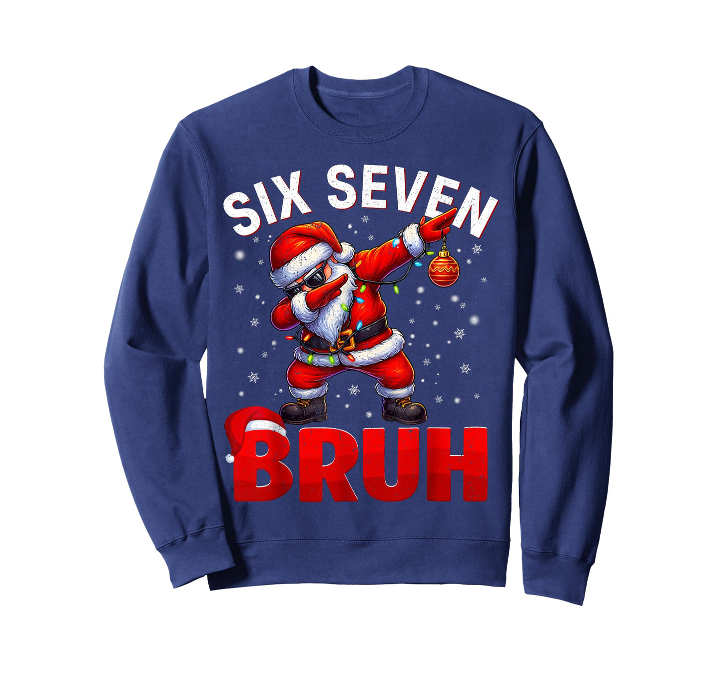Bruh 67 Dabbing Santa Funny Meme Six Seven Christmas Costume T-Shirt