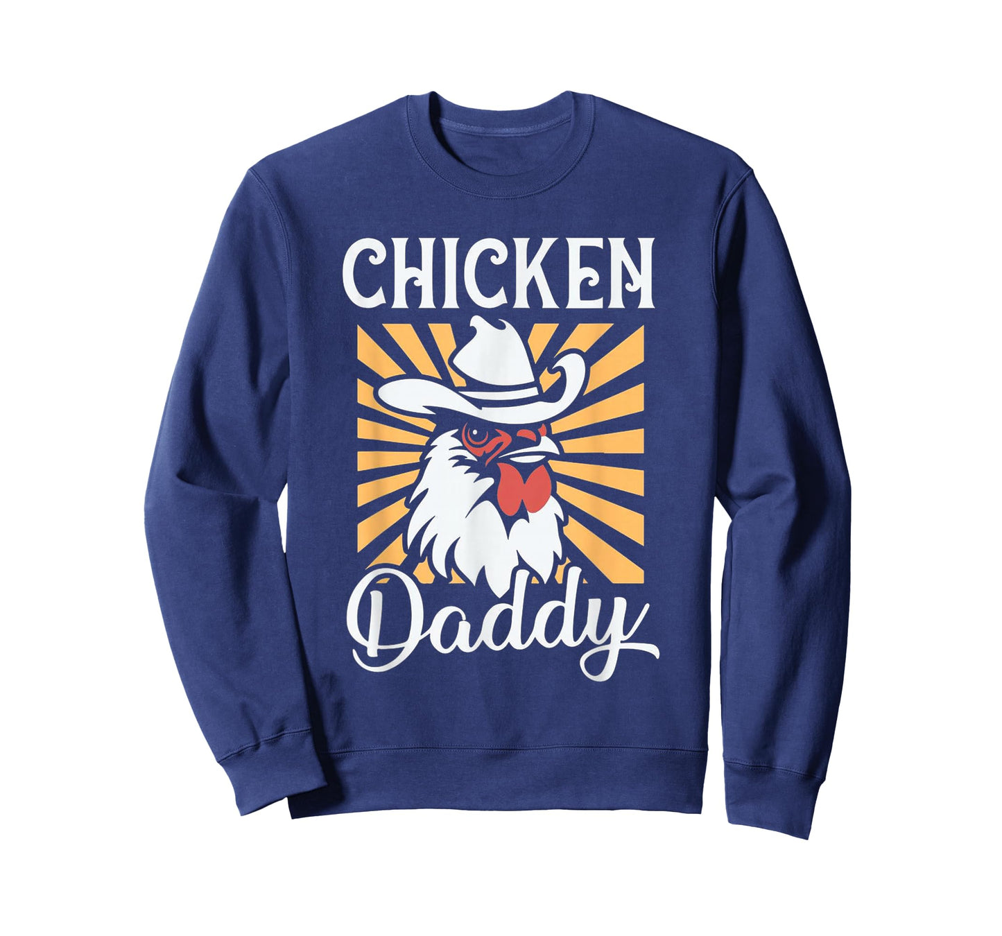 Chicken Daddy Vintage Poultry Farmer Funny Fathers Day Mens T-Shirt