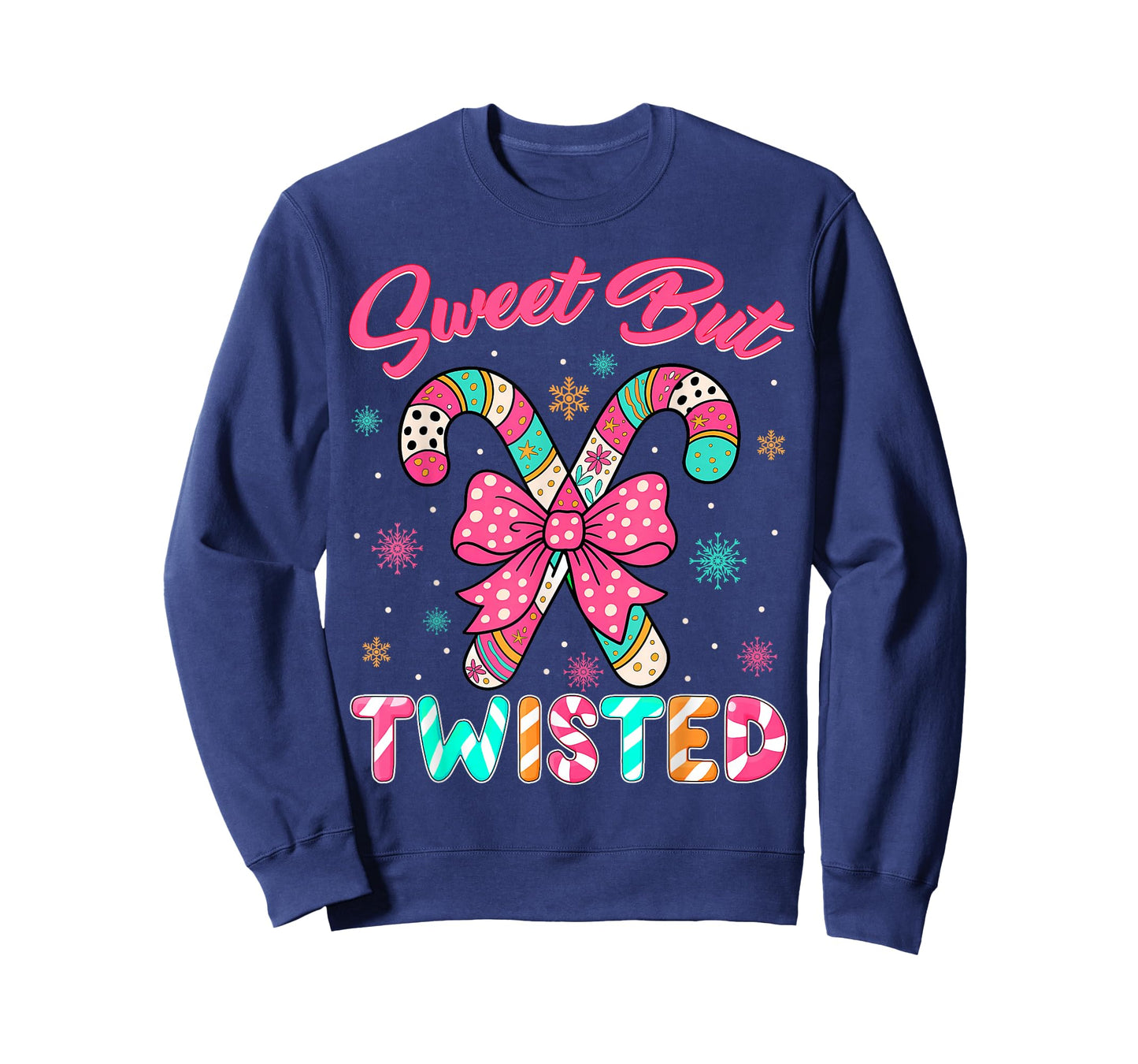 Sweet But Twisted Cute Xmas Candy Cane Christmas T-Shirt