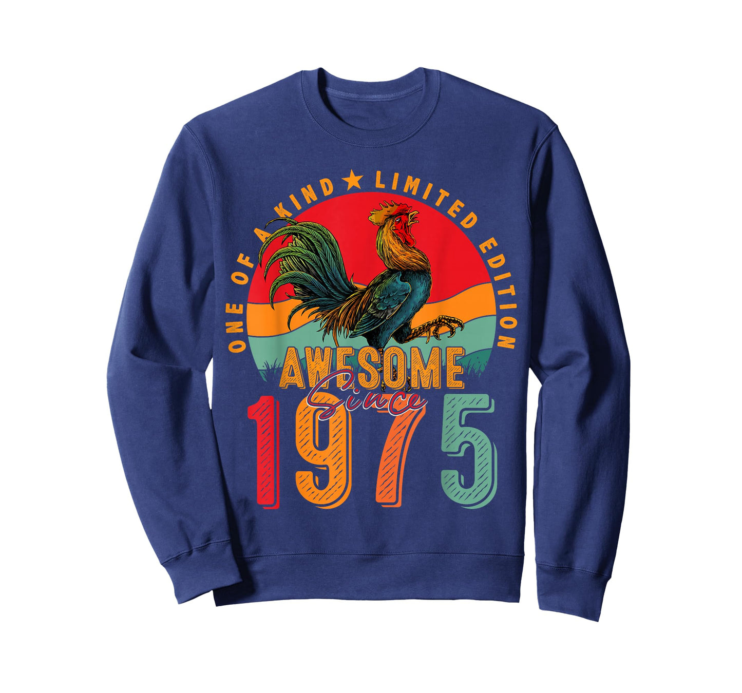 50th Birthday Chicken Awesome Since 1975 Farmer 50 Years Old T-Shirt