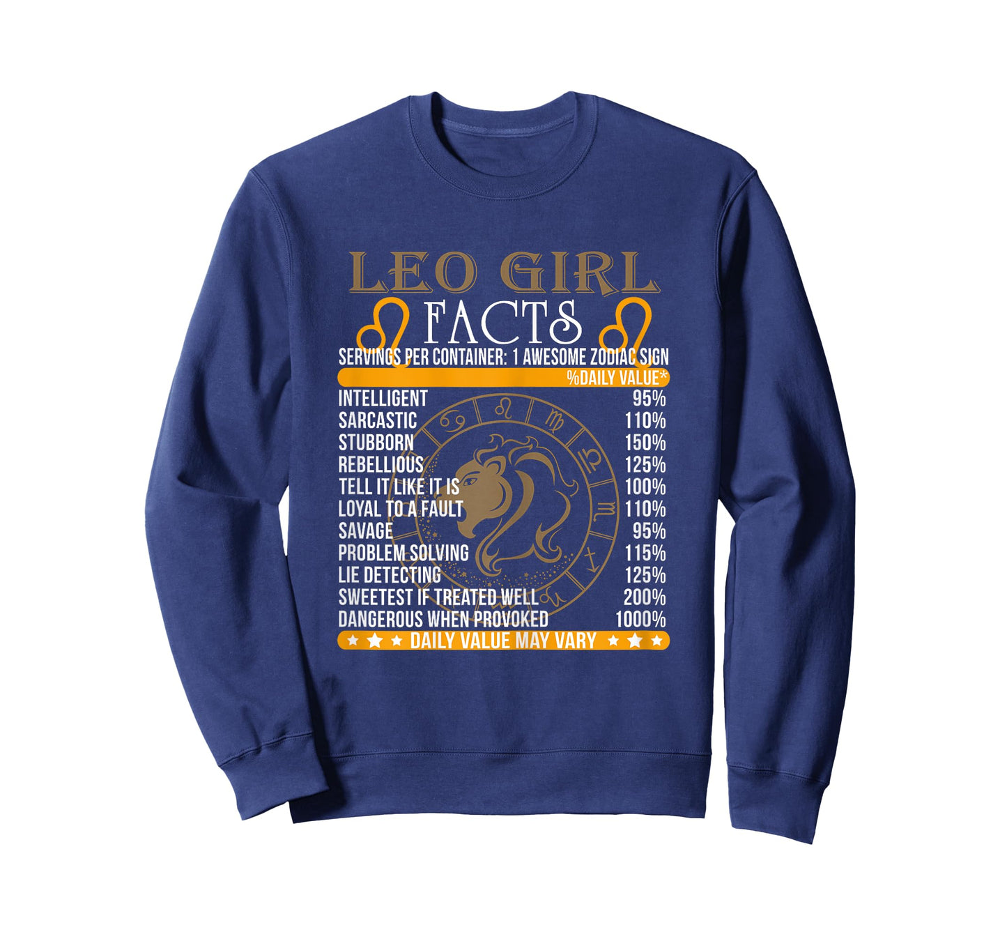 Leo Girl Facts - Awesome Zodiac Sign Tee Shirts T-Shirt