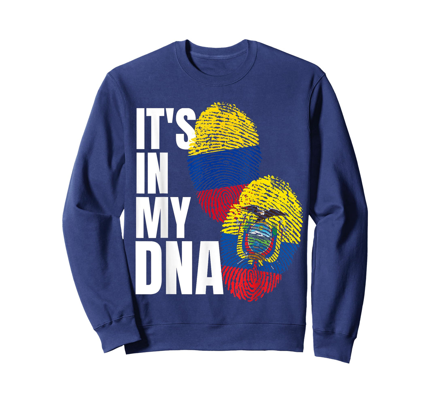 Ecuadorian And Colombian DNA Mix Flag Heritage T-Shirt