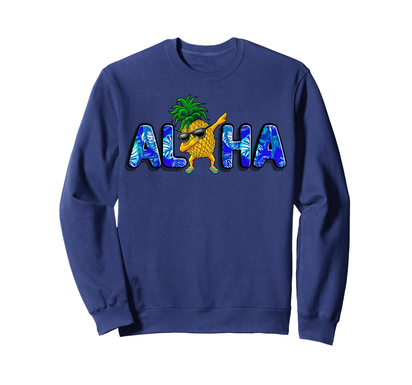 Aloha Dabbing Pineapple Sunglasses Beaches Hawaii Hawaiian T-Shirt