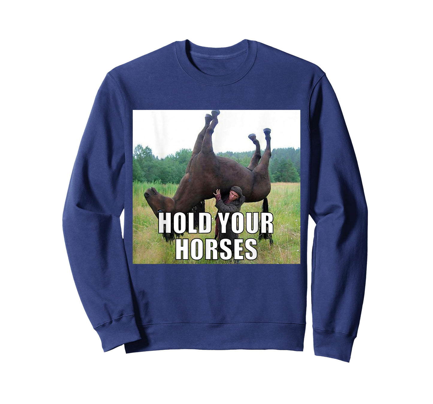 Hold Your Horses Funny Meme T-Shirt