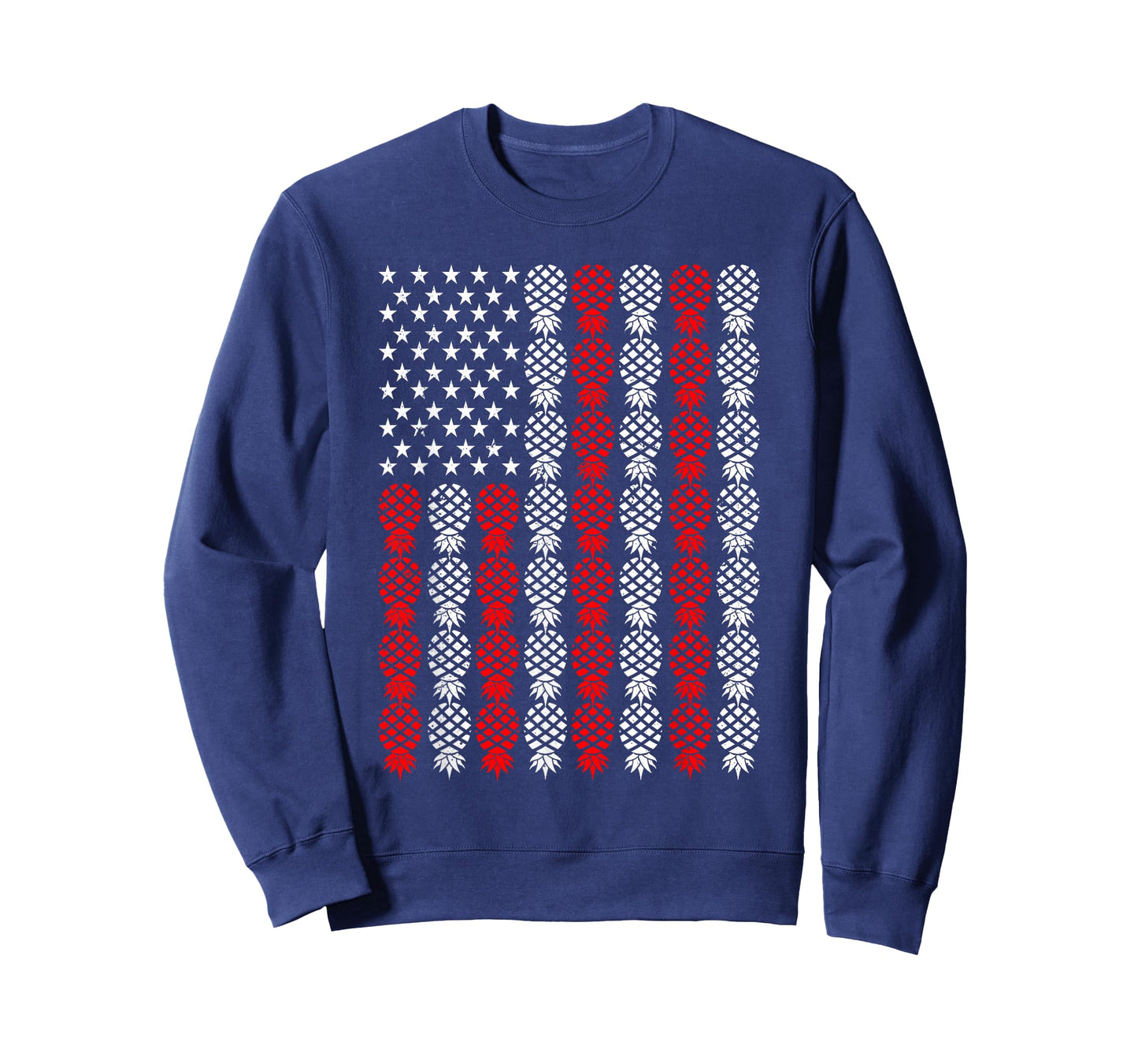 Upside Down Pineapple US Flag Swinger USA Patriotic T-Shirt