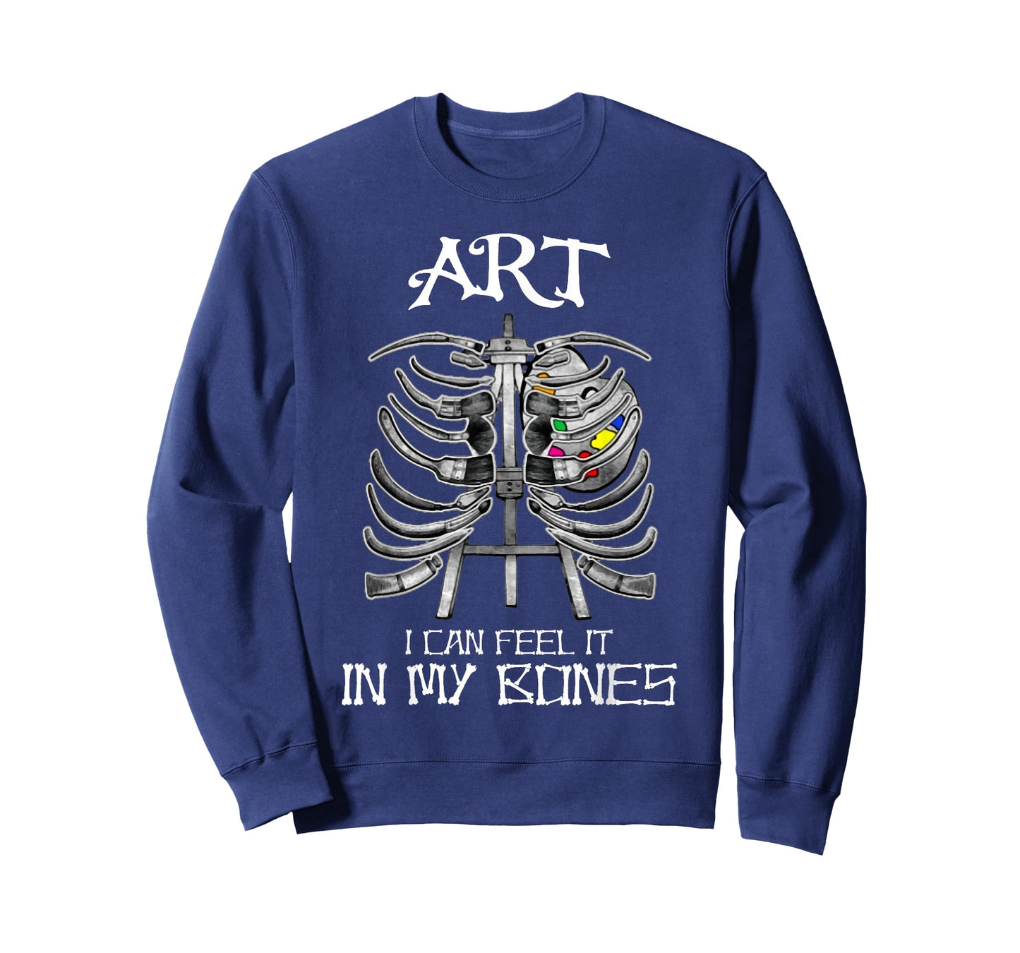 Art Teachers I Can Feel It in My Bones Art Bones Halloween T-Shirt