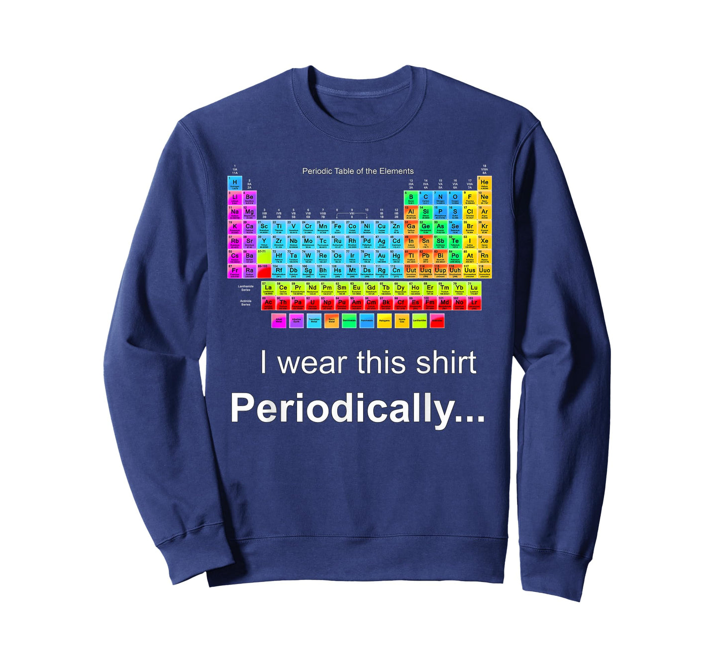 Wear This Periodically Periodic Table of Elements T-Shirt Small