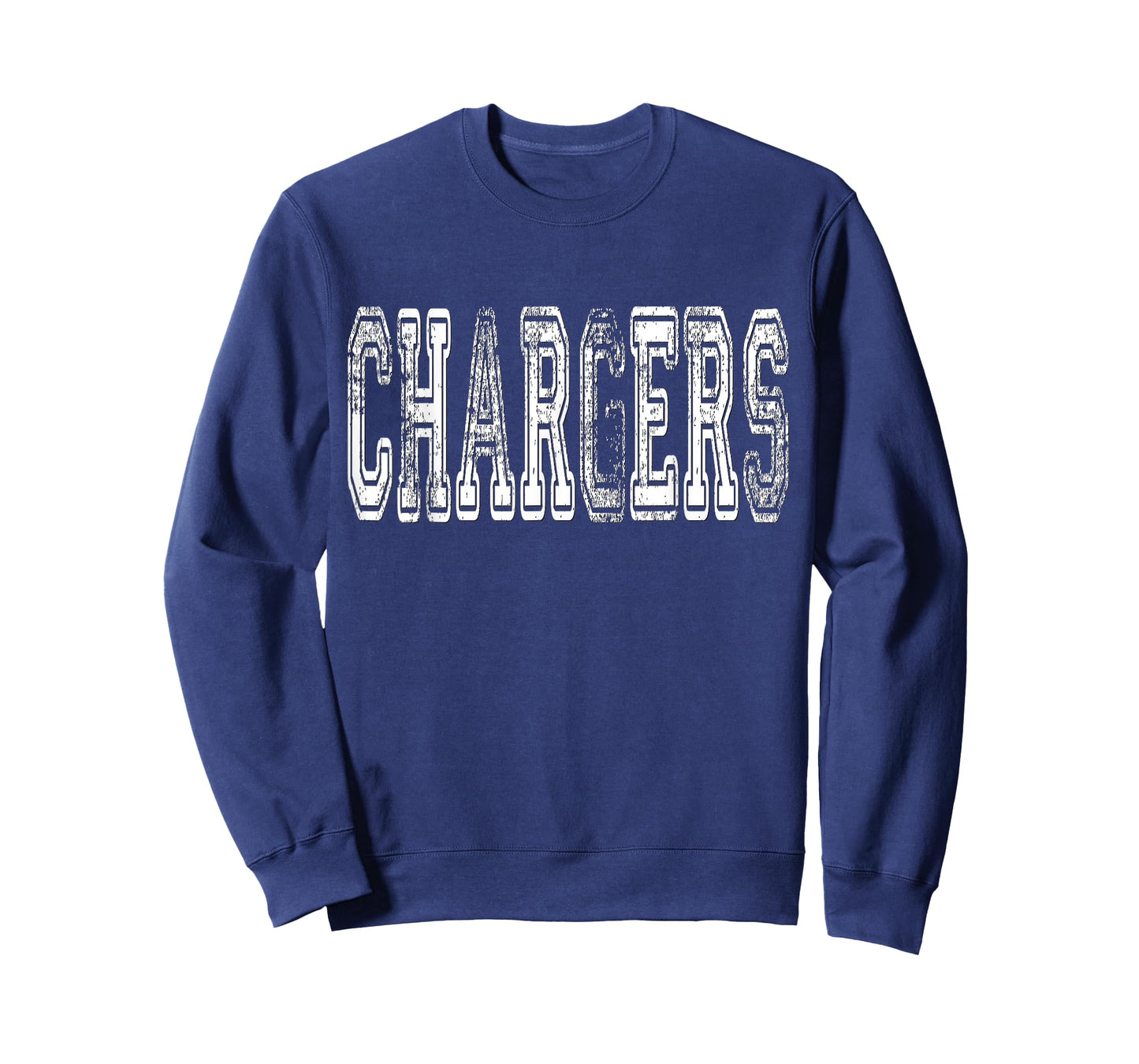 Chargers Mascot Distressed Vintage School Sports Name Fans T-Shirt