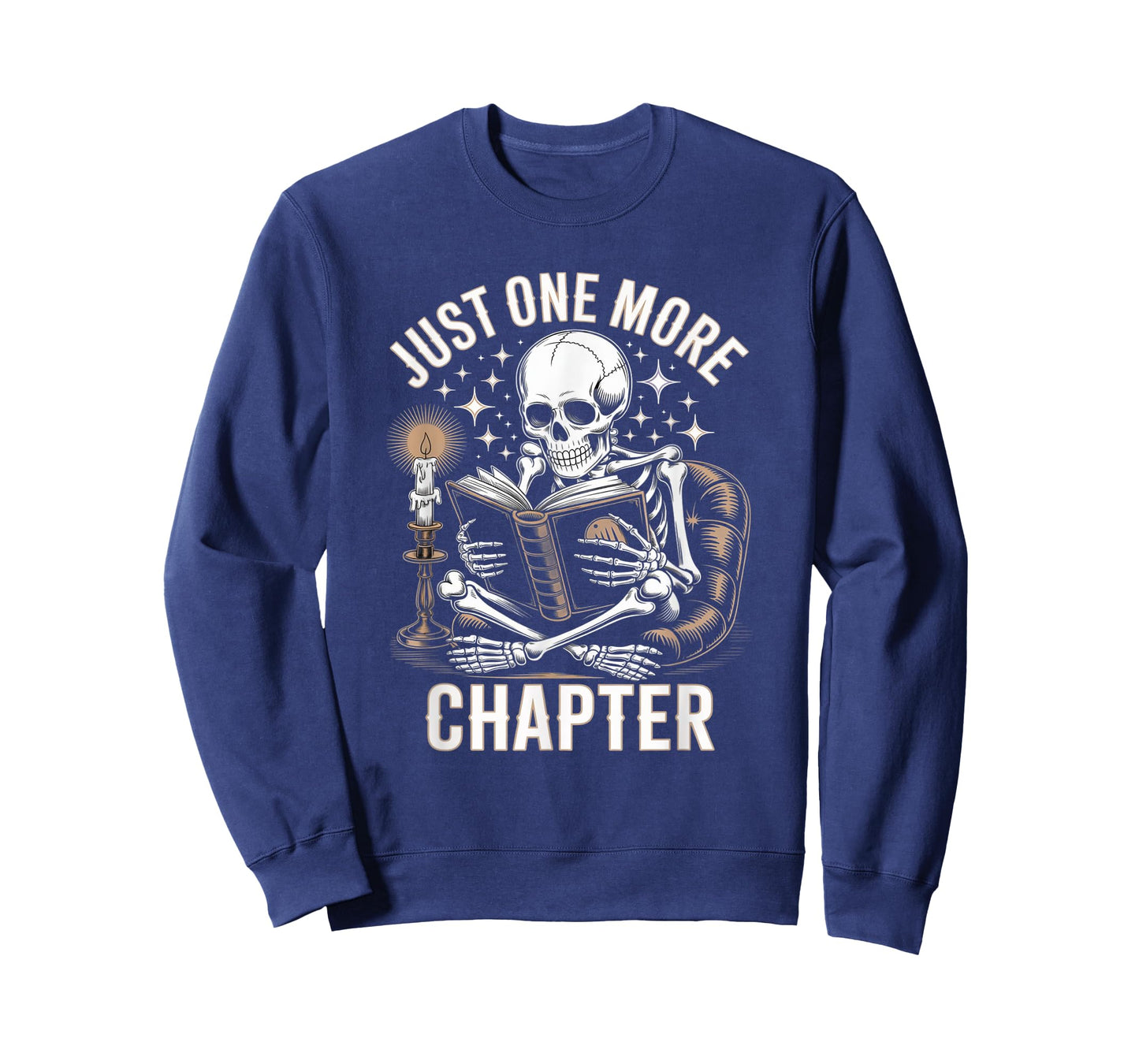 One More Chapter Skeleton Reading Books Lovers Readers T-Shirt