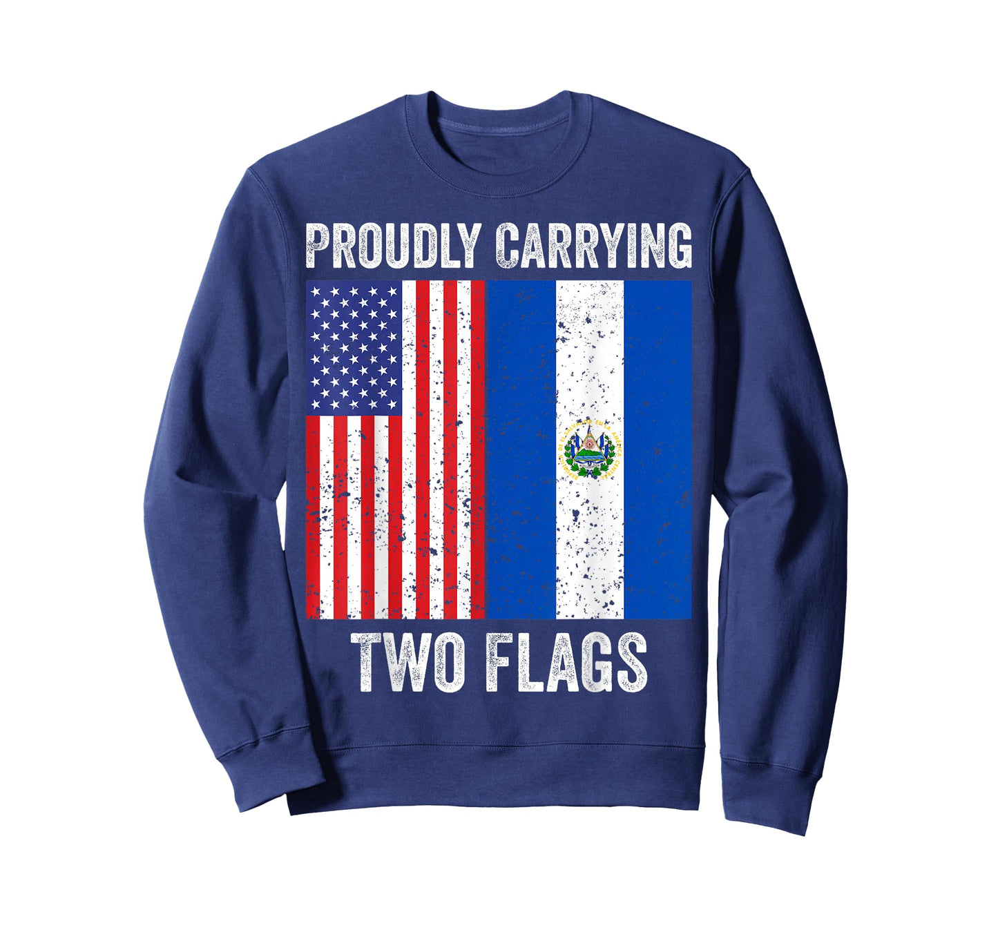El Salvador Root Salvadoran American USA Flag T-Shirt