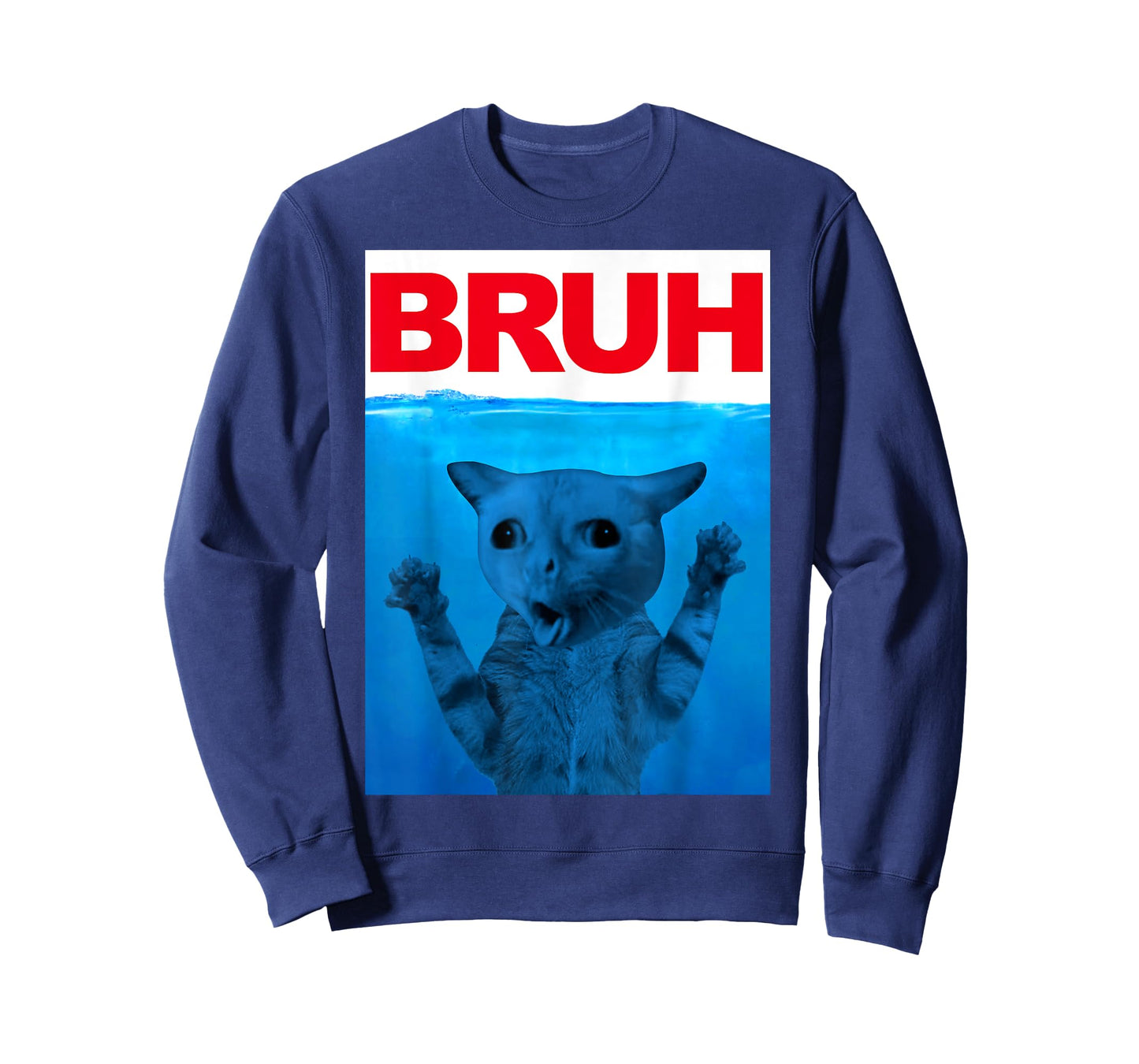 Bruh Meme Funny Saying Brother Greeting Teens Boys Bruh Cat T-Shirt