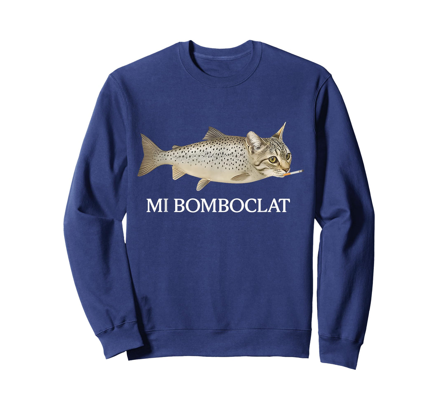 Bomboclat Fish Cat Meme Mi Bomboclat Silly Stupid Brainrot T-Shirt
