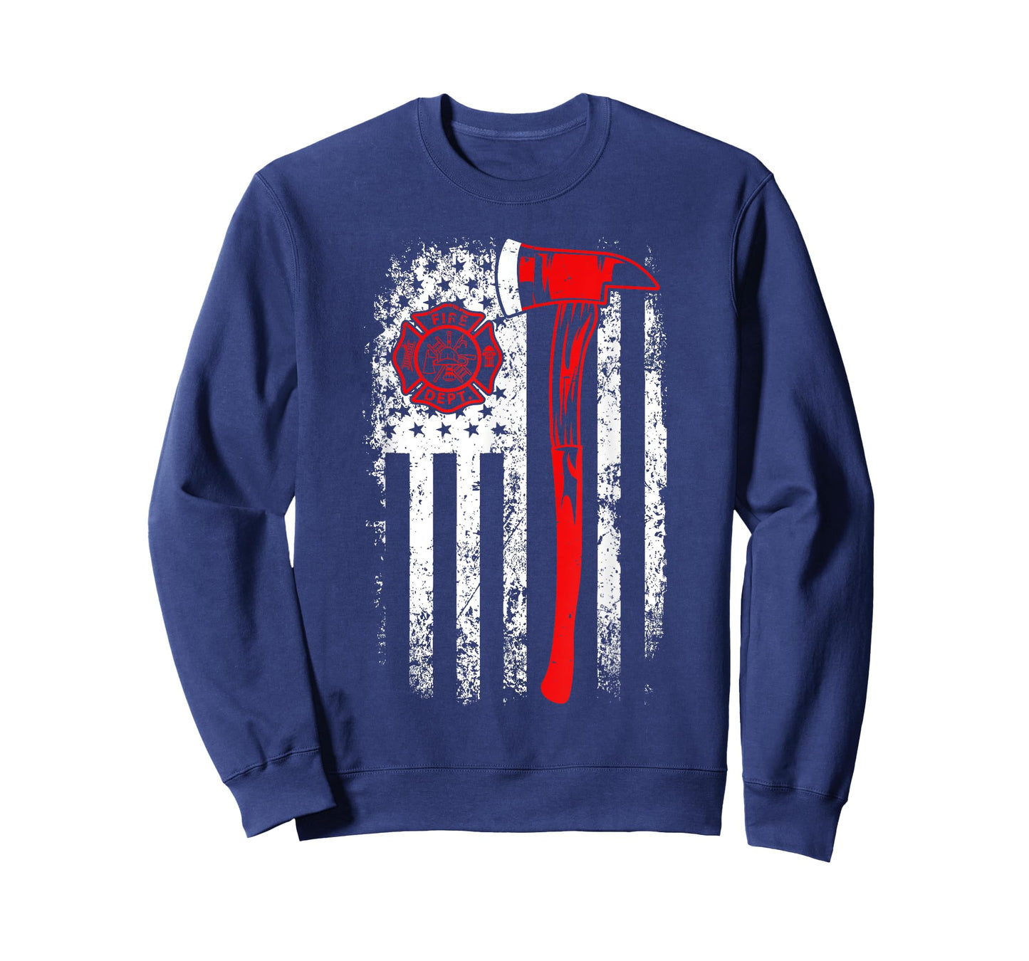 American Flag Firefighter For Fireman Patriotic Fire Fighter T-Shirt