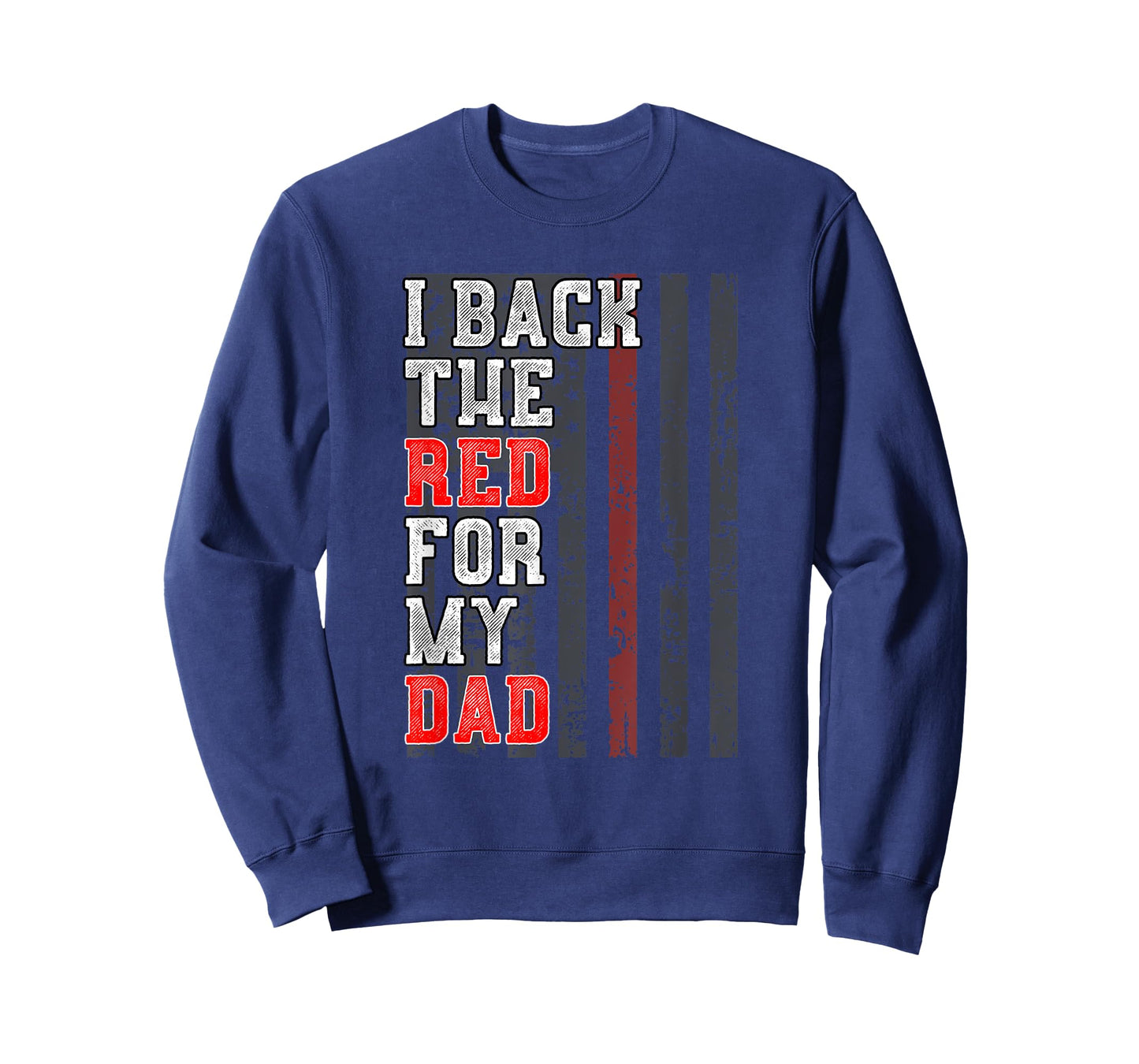 Firefighter Shirt for Daughter Son Support Dad Thin Red Line T-Shirt