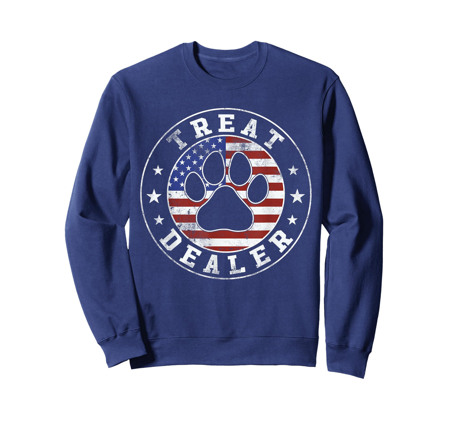 Dog Treat Dealer Dog Lover US American Flag Men Women T-Shirt