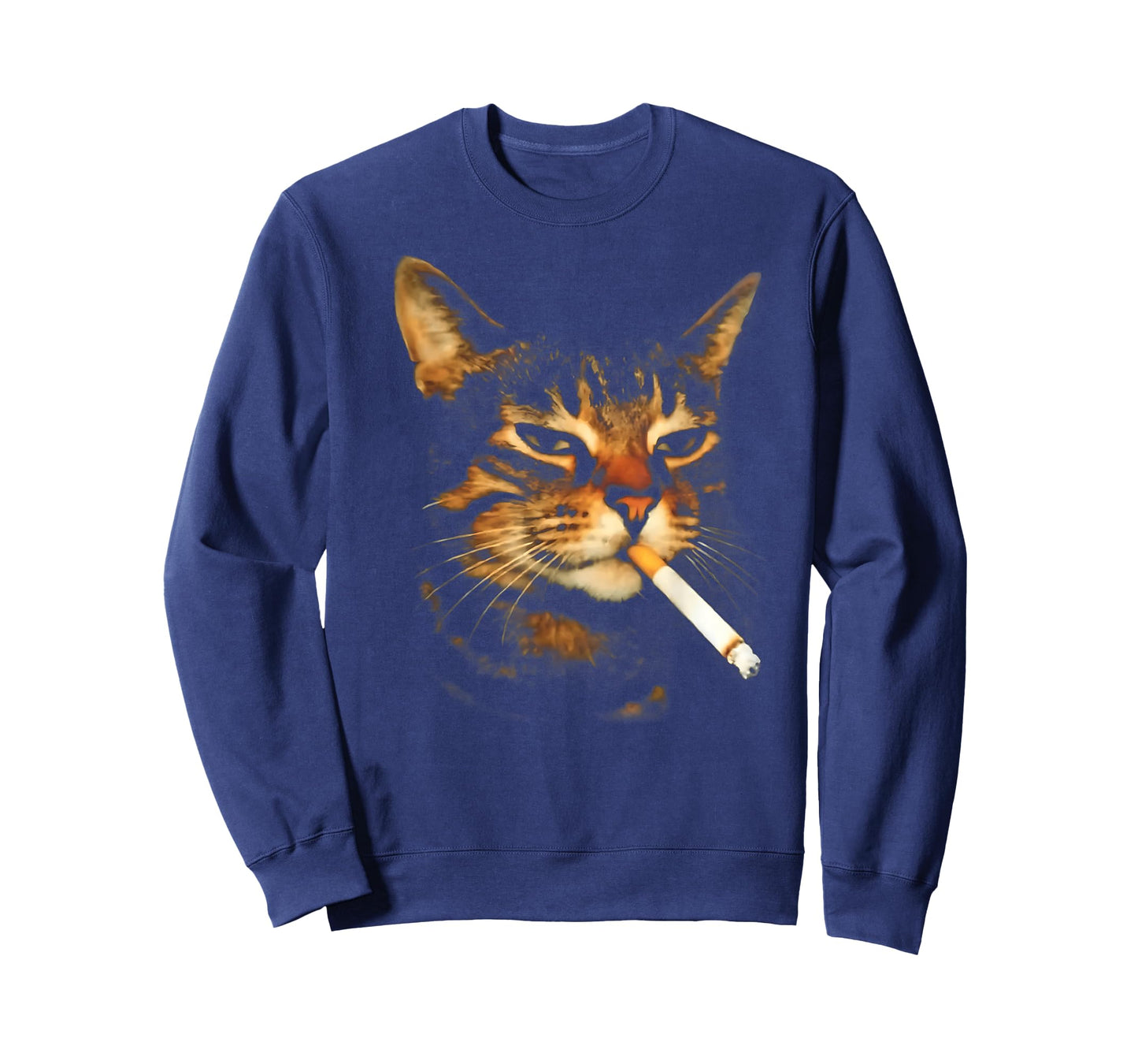 Funny Smoking Cat Cigarette Kitten Meme Stupid Brainrot T-Shirt