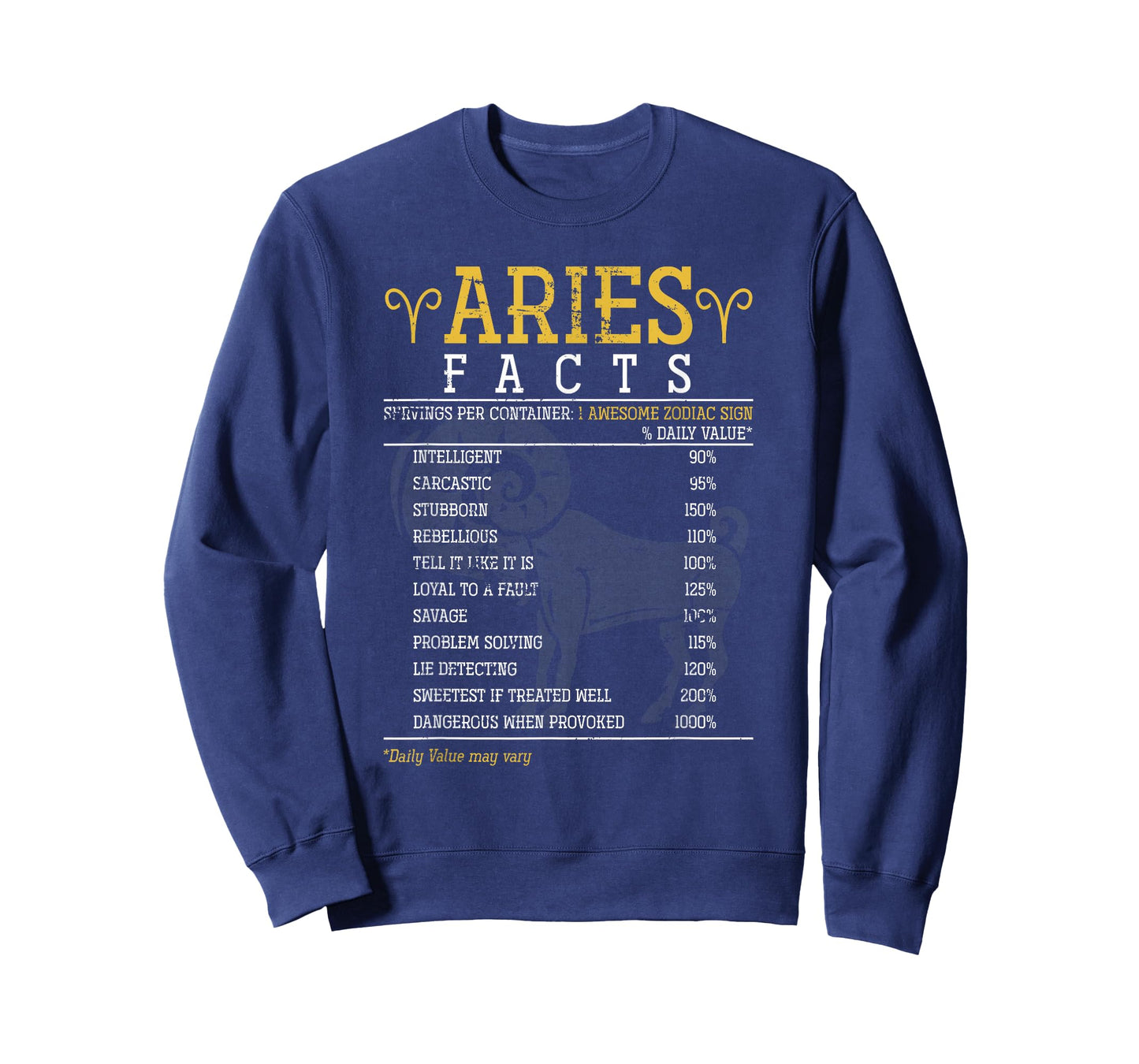 Aries Facts Zodiac Sign T-Shirt