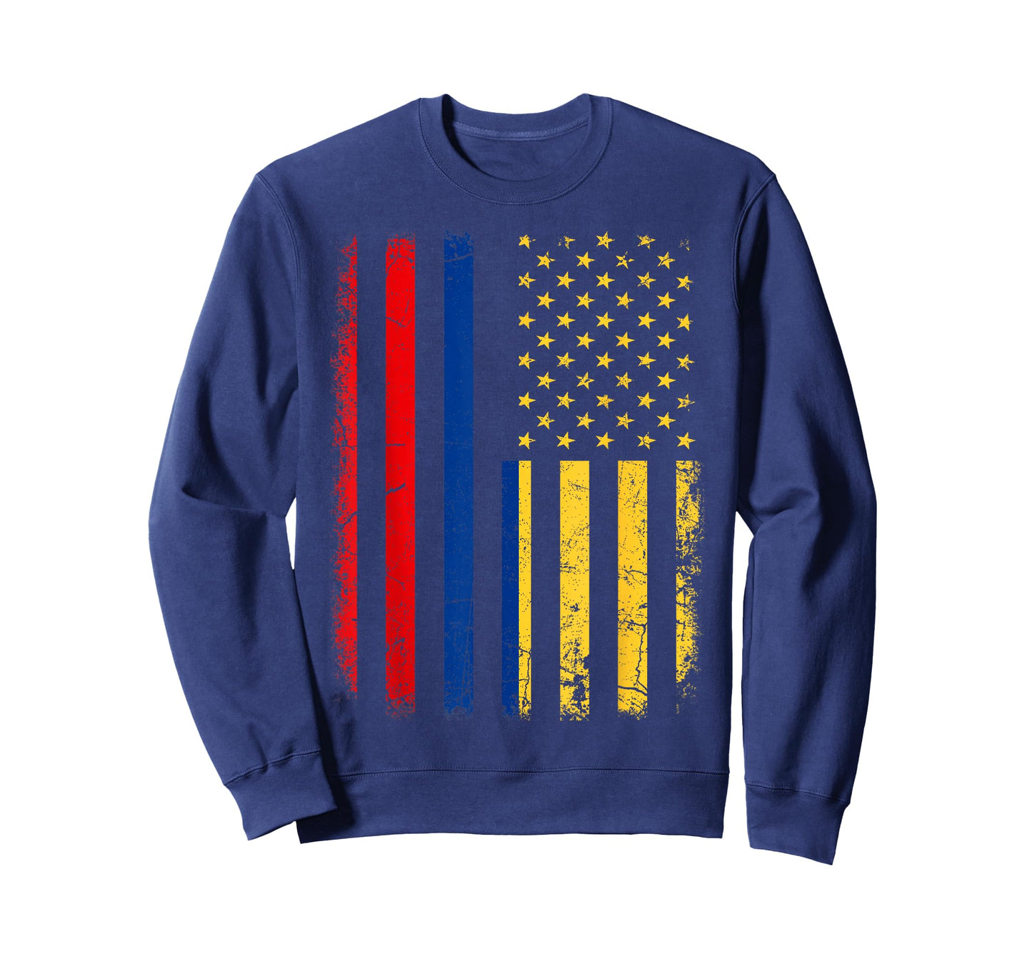 Colombian American Flag Colombian Roots Colombia America T-Shirt Small