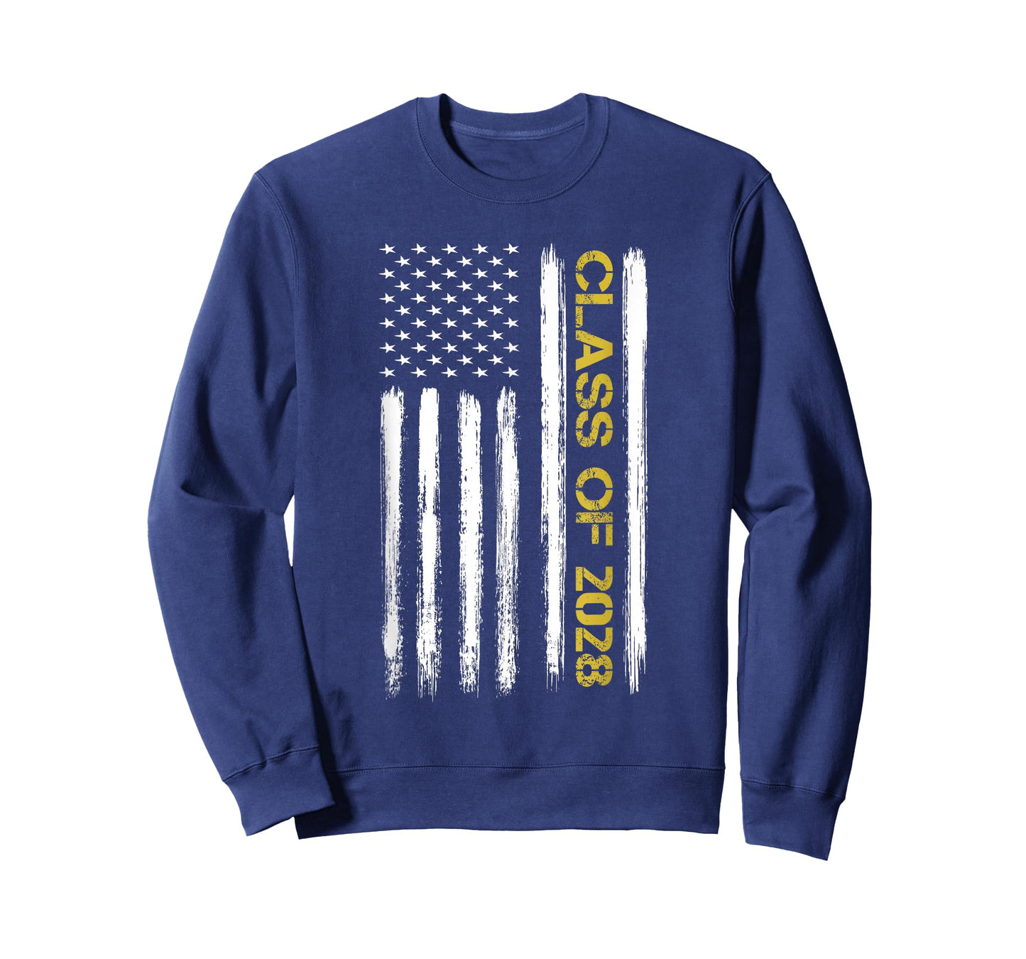 Senior Class Of 2028 Patriotic American Flag Graduation Gift T-Shirt