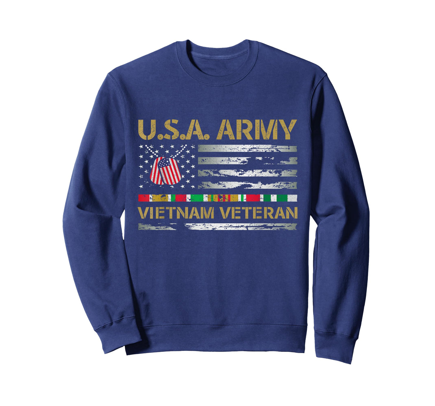 USA Army Vietnam Veteran USA Flag Veteran Vietnam Army T-Shirt