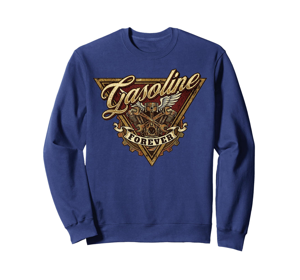 Retro Vintage Gasoline Forever T-Shirt Mens Car Mechanic T-Shirt