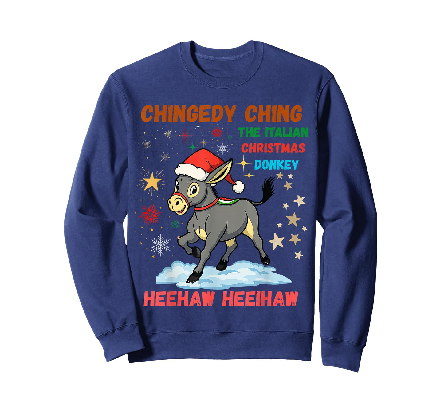 Chingedy Ching Dominick The Christmas Donkey Italian Donkey T-Shirt