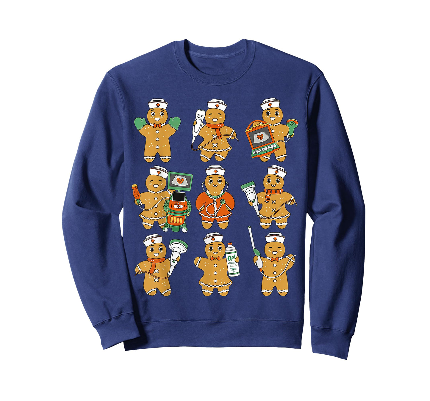 Christmas Ultrasound Tech Gingerbreads Radiology Cardiac T-Shirt