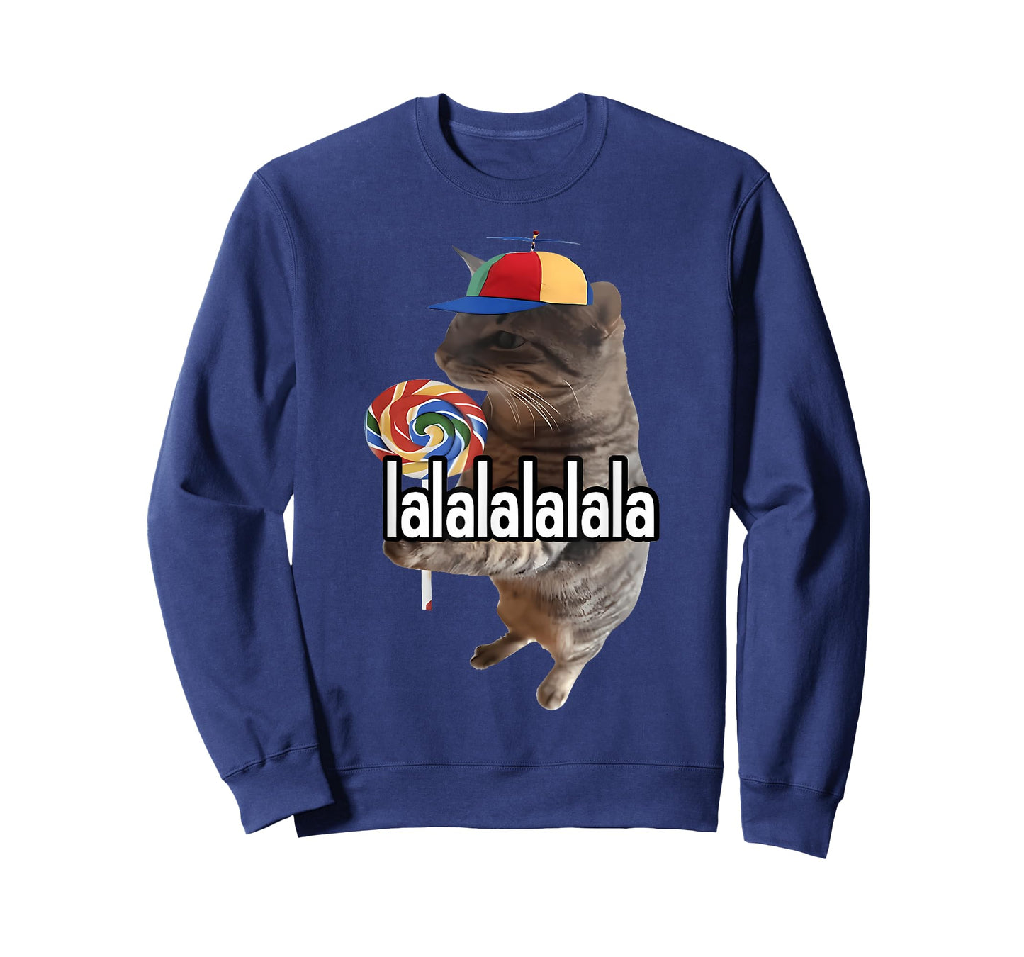 Silly Cat with Lollipop Meme T-Shirt