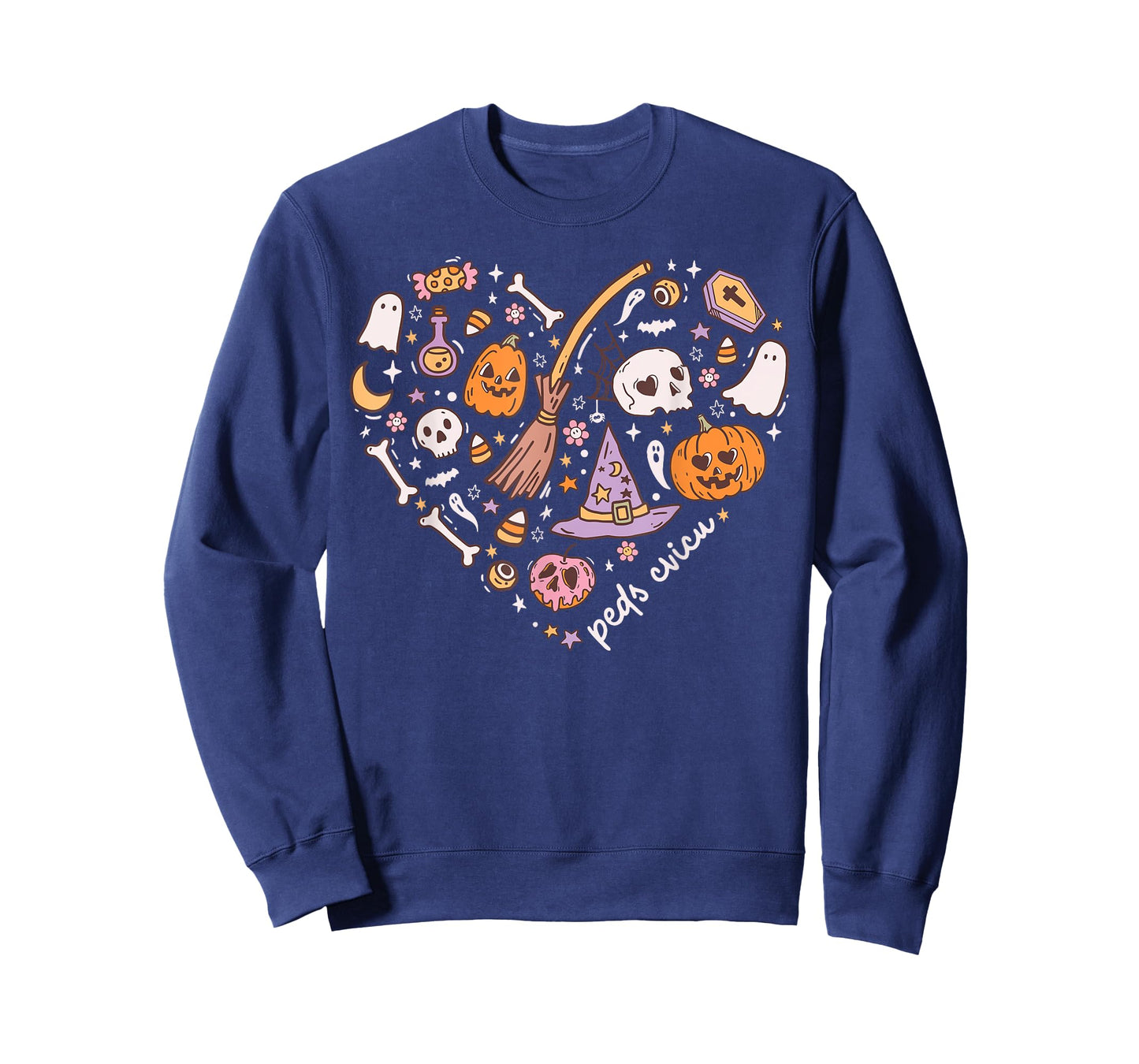 Cute PEDS CVICU Heart Halloween Pediatric Cardiac ICU Nurse T-Shirt
