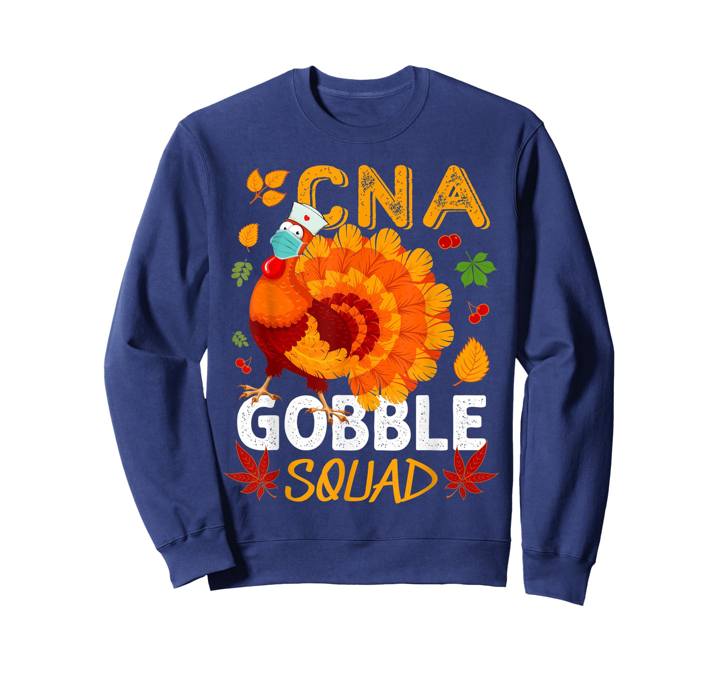 CNA Gobble Squad Mask Turkey CNA Nurse Thanksgiving Matching T-Shirt