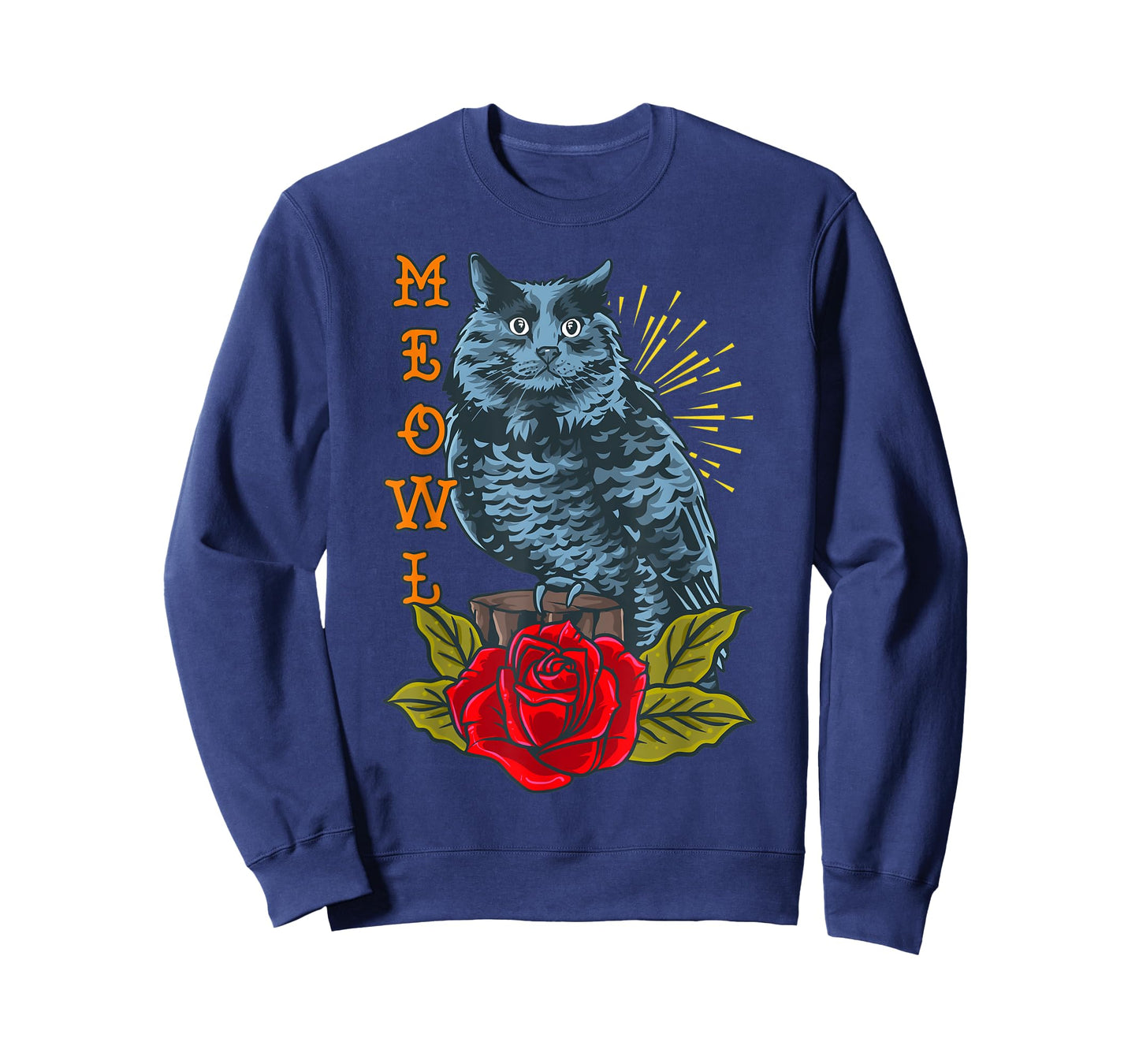 Meowl Cat And Owl T-Shirt for Men Women Kids