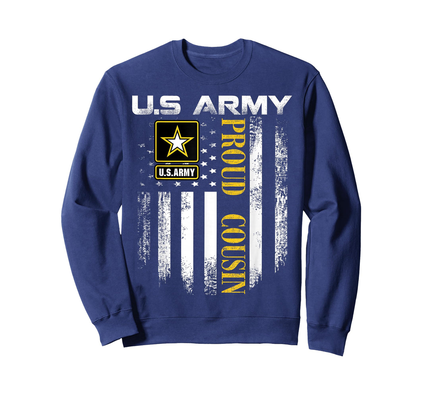 Vintage U.S. Army Proud Cousin with American Flag Gift T-Shirt