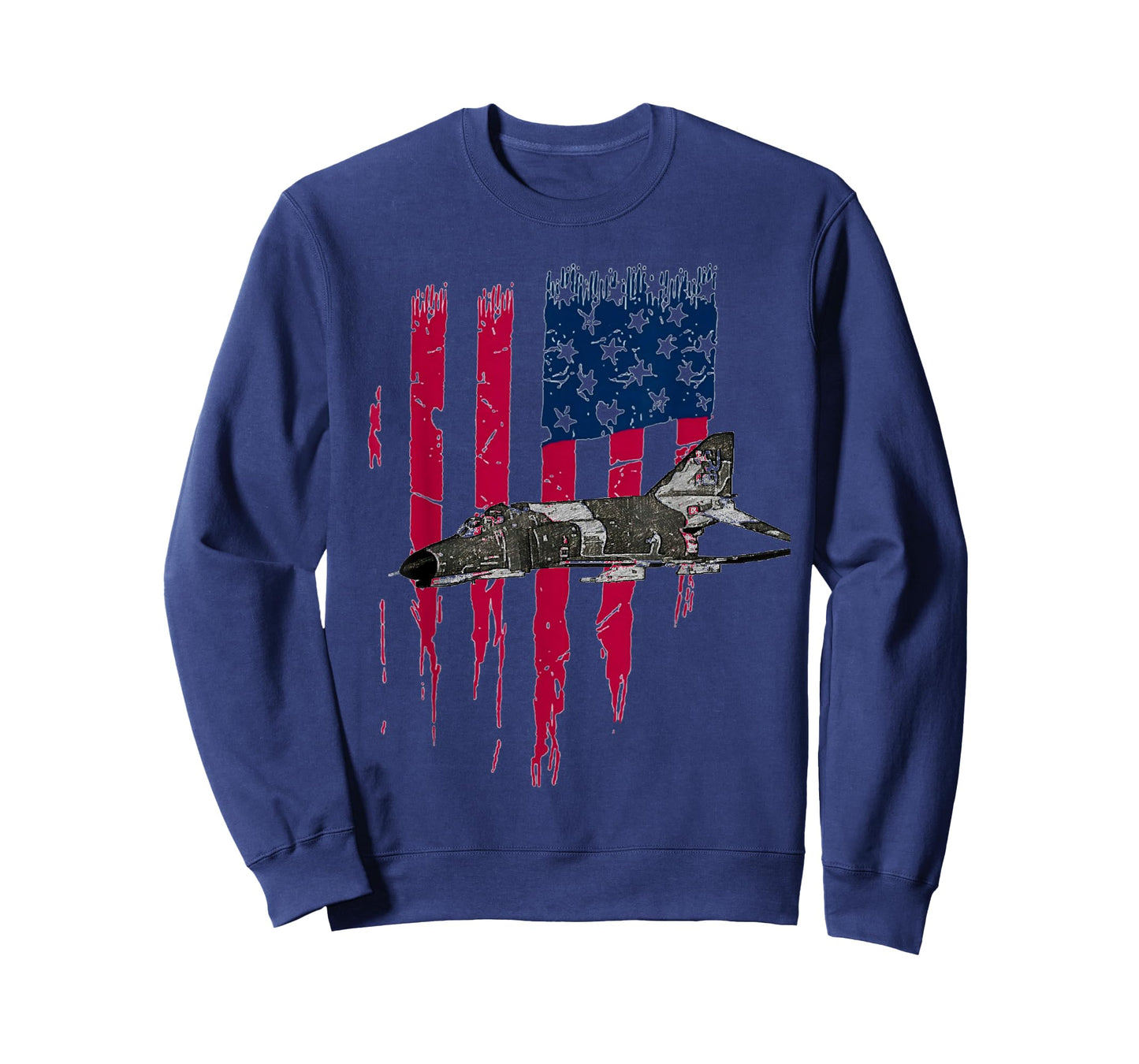 Patriotic F-4 PHANTOM The McDonnell Douglas America flag tee T-Shirt