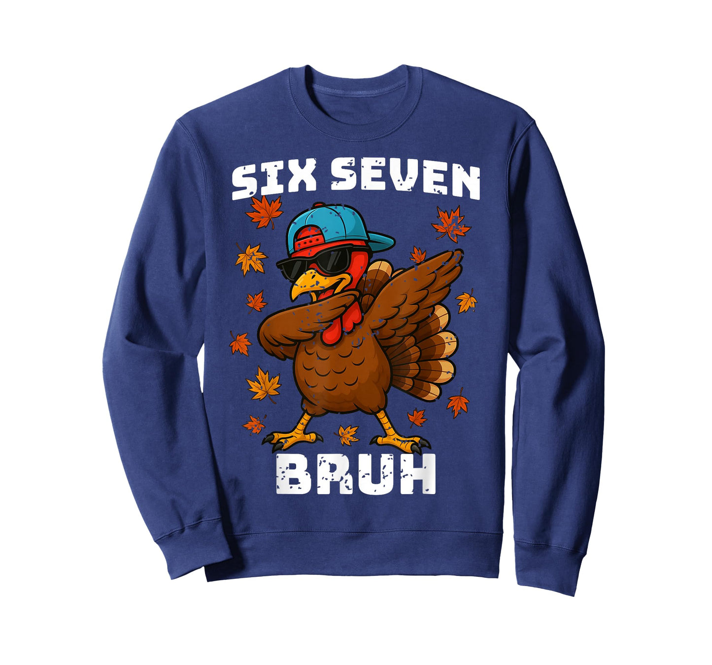 Six Seven 67 Thanksgiving Meme Funny Thankful Turkey Dabbing T-Shirt