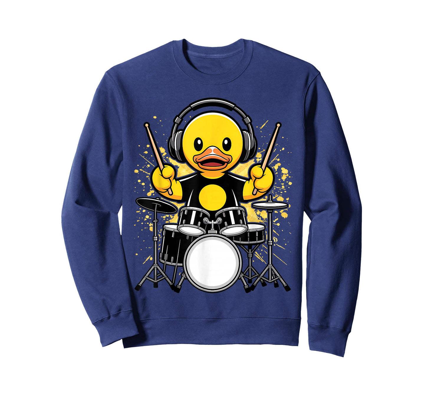Drummer Rubber Duck Ducky Duckie Drum Player T-Shirt