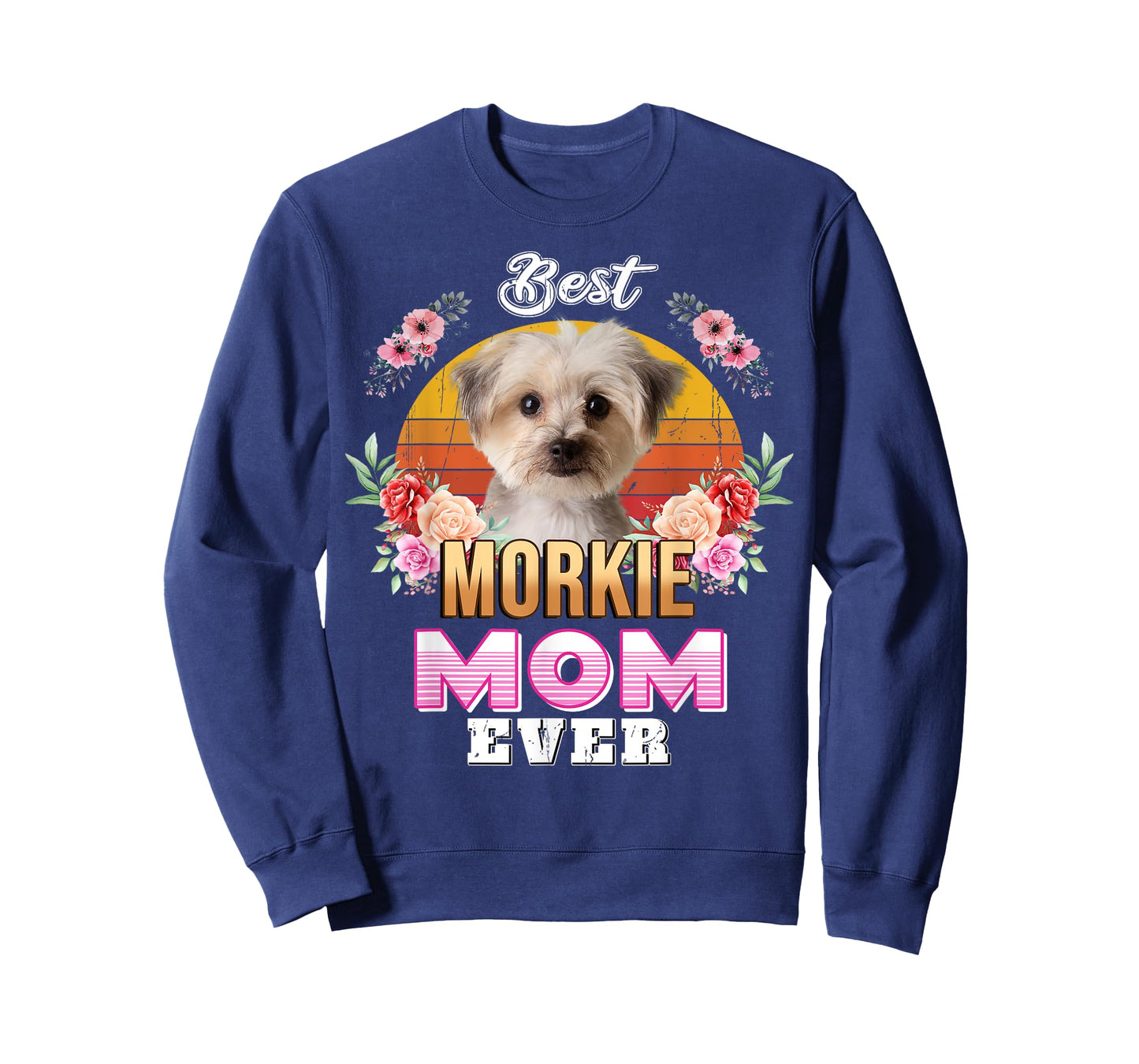 Vintage Best Morkie Mom Ever Mothers Day For Dog Mom Men Women Girls Kids T-Shirt