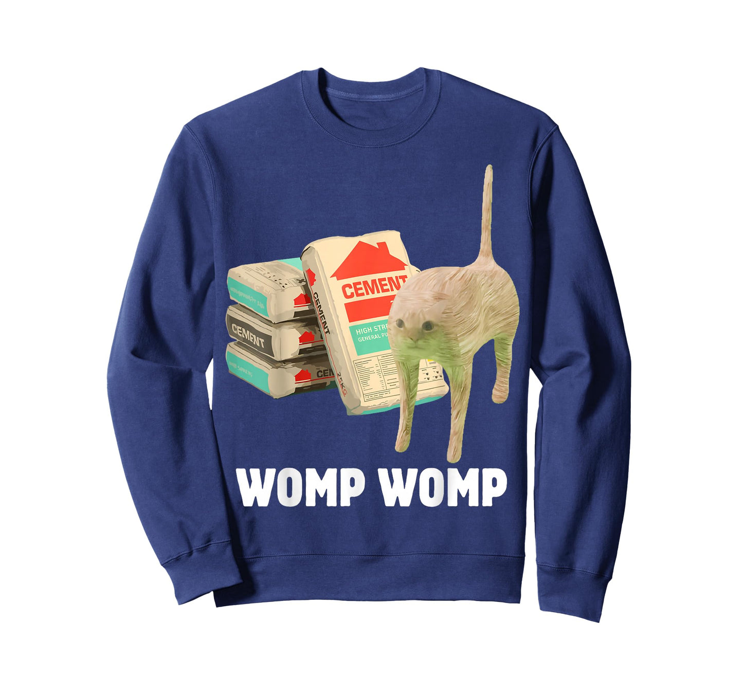 I Eat Cement Funny Cat Meme Womp Womp Internet Memes Gen-Z T-Shirt