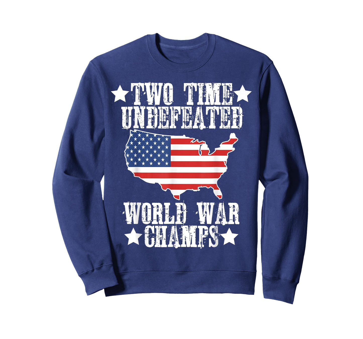 Undefeated Two 2 Time World War Champs Champions USA T-Shirt