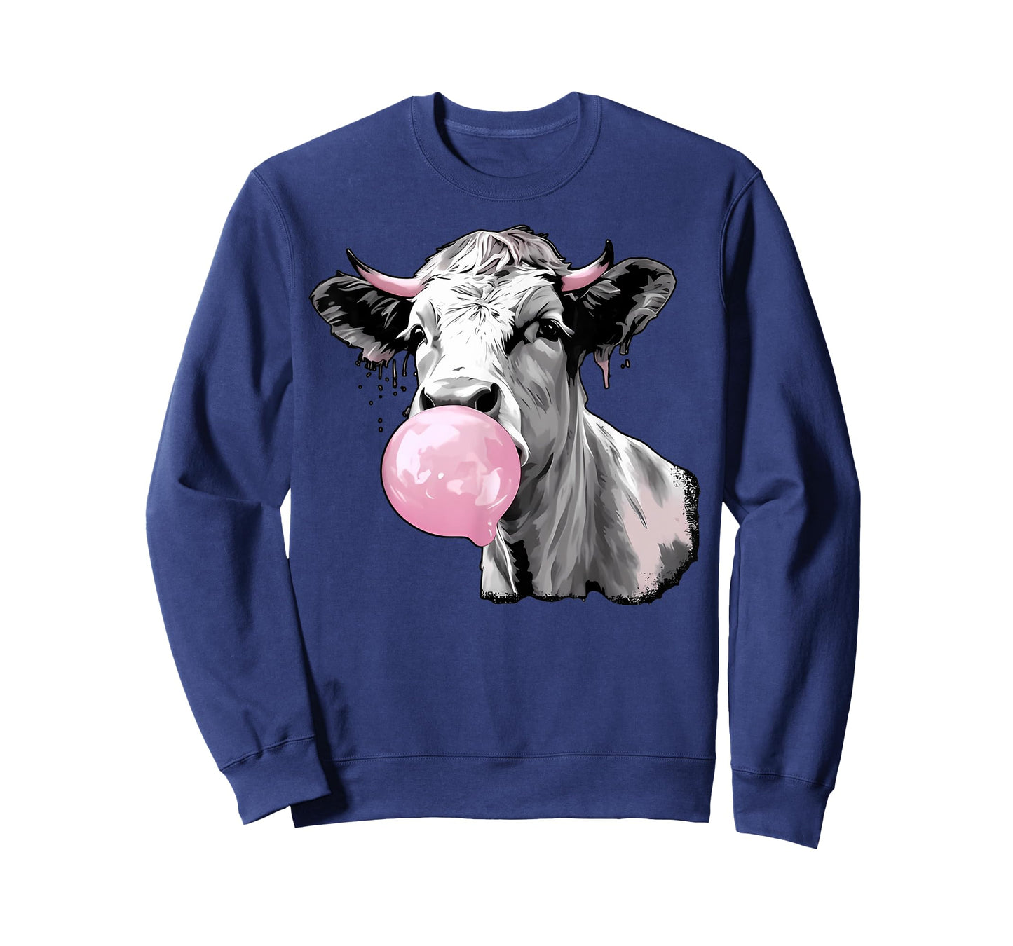 Cow Blowing Bubble Gum Cow Lovers Owners Farmers T-Shirt