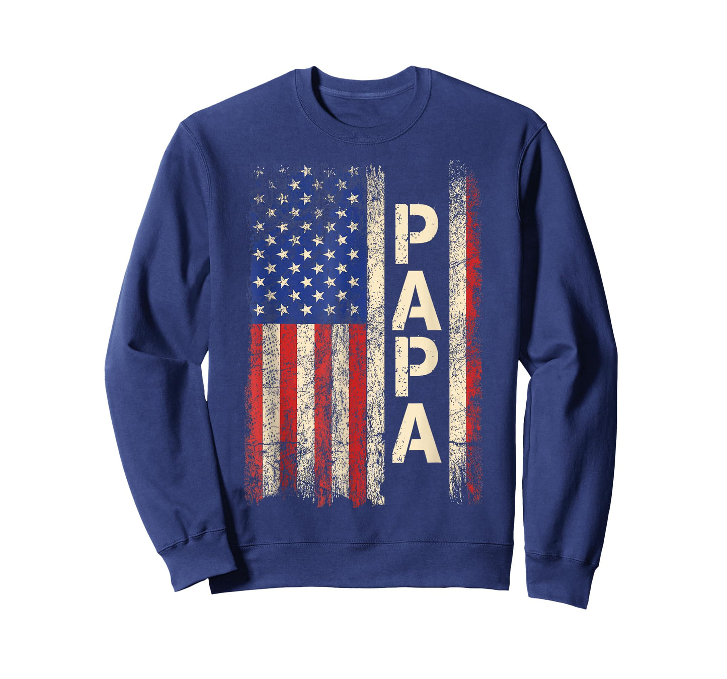 Papa American Flag Father's Day For Men T-Shirt
