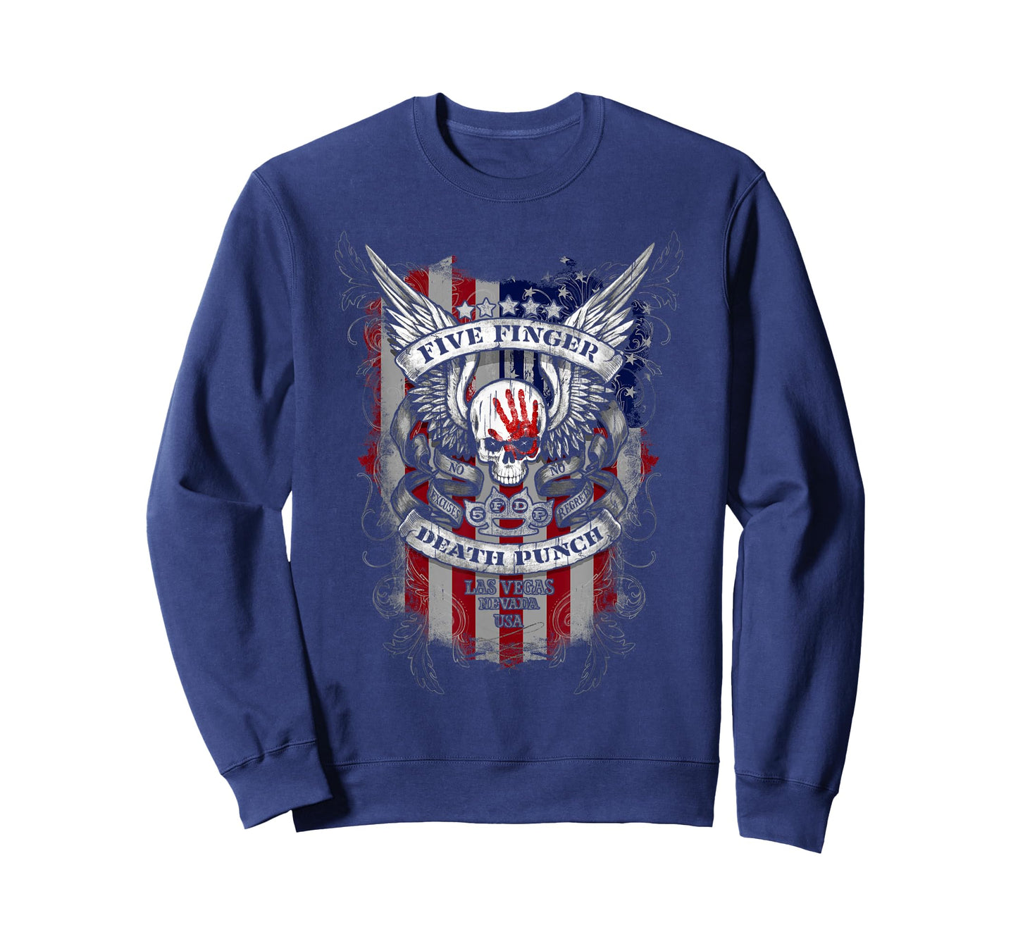 5FDP - No Regrets Stars & Stripes American Flag T-Shirt