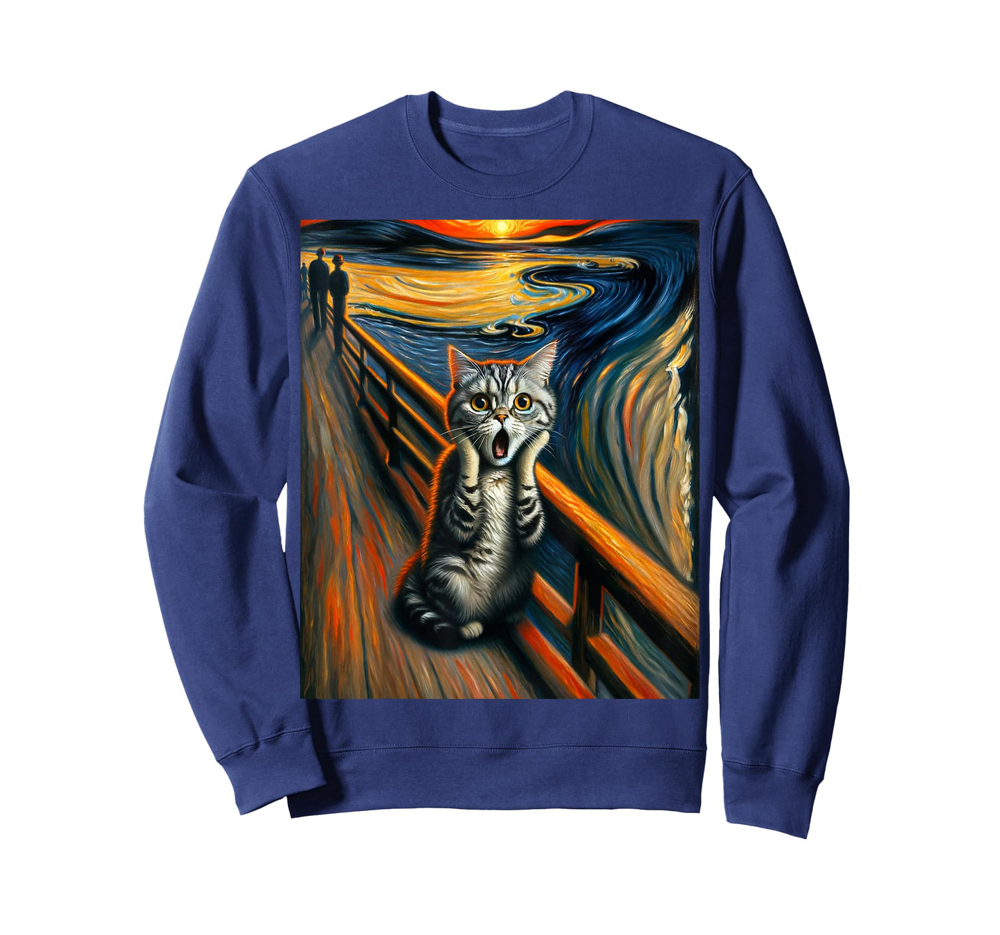 Expressionist Artsy Artistic American Shorthair Cat T-Shirt