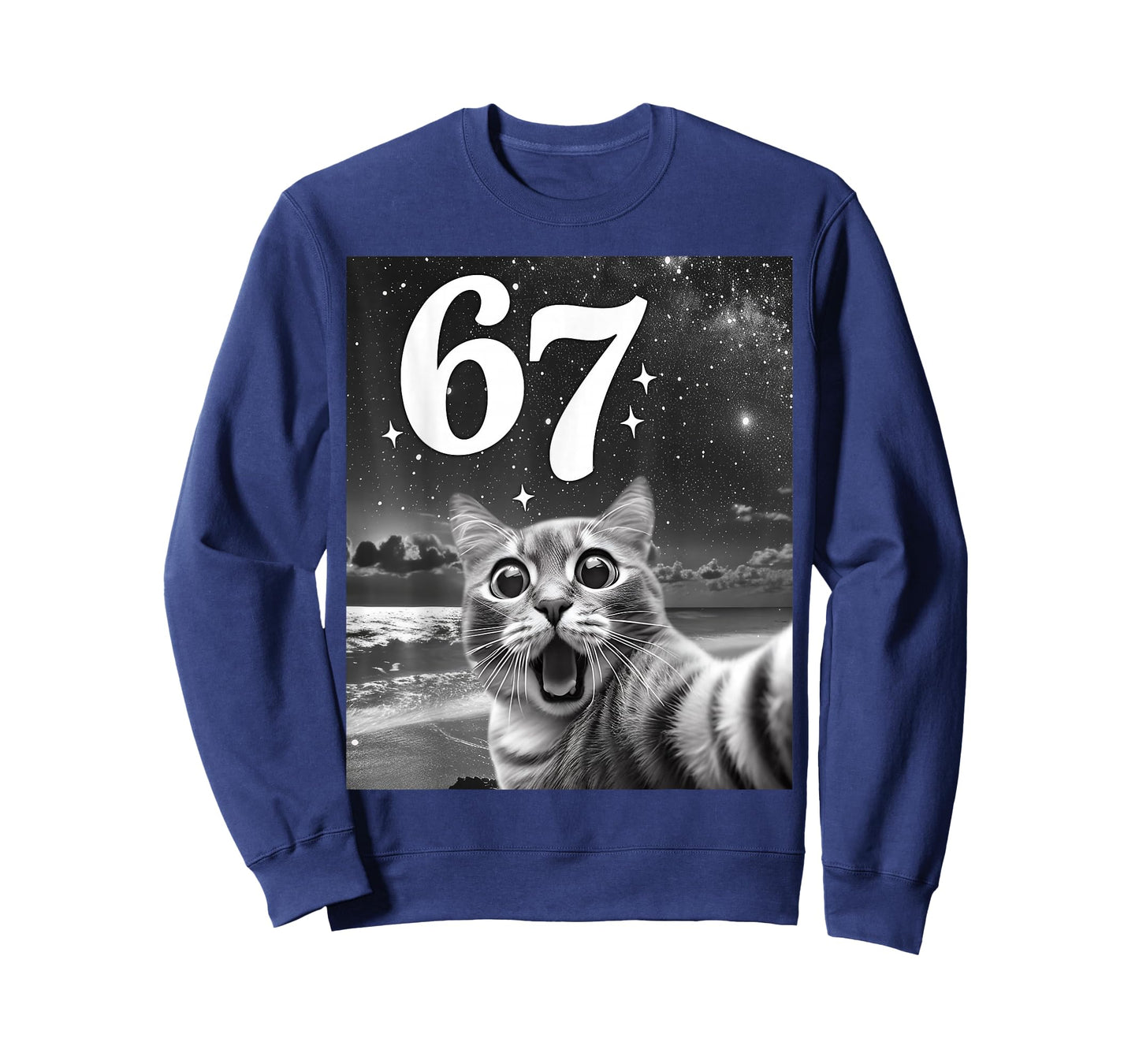 Cat Selfie with 67 Meme Funny Cats Graphic for Men Women Kid T-Shirt