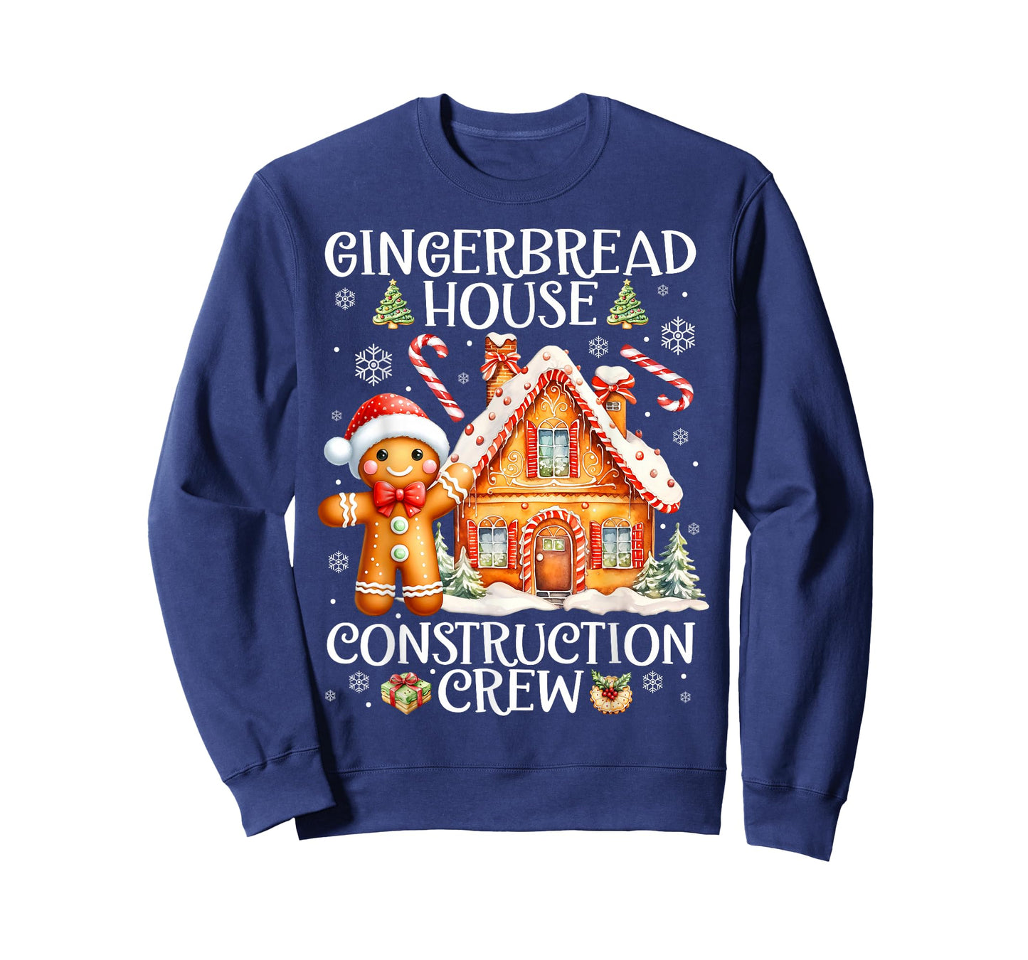 Baking Gingerbread House Construction Crew Christmas Pajamas T-Shirt