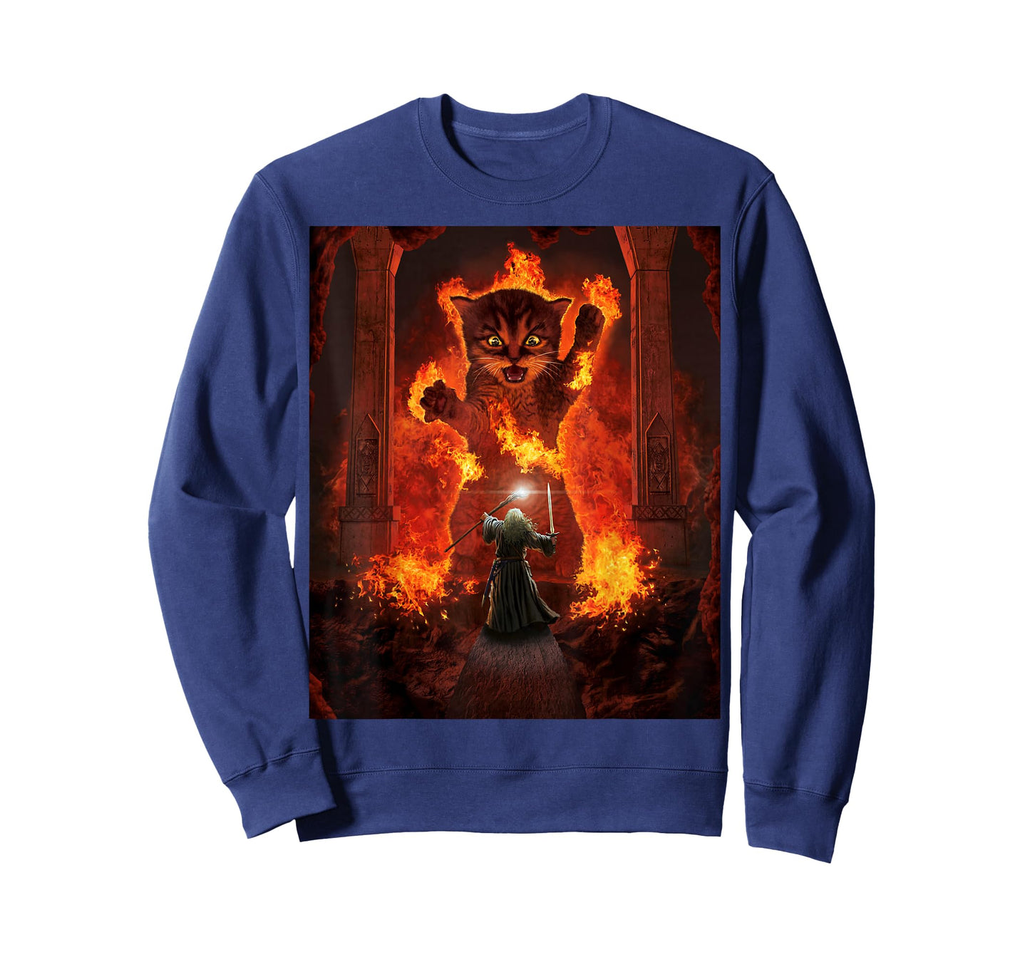 Balrog Cat Funny Kitten Kitty Cat Lover Men Women T-Shirt