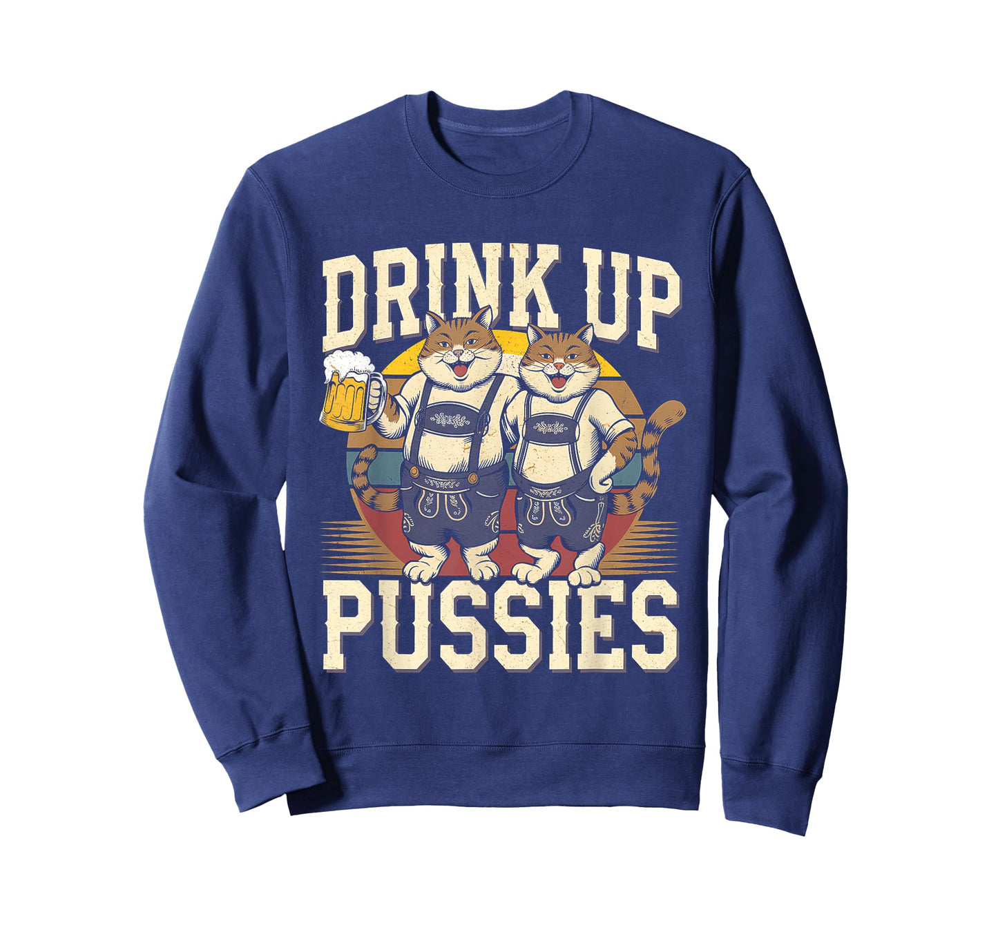 Oktoberfest German Drinking Party Cats Beer Drink Up Pussies T-Shirt