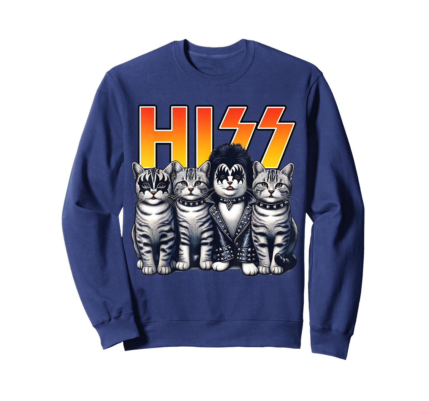 Cute Hiss Cats Rock Kittens Kitty Rocking Music Cat Lovers T-Shirt